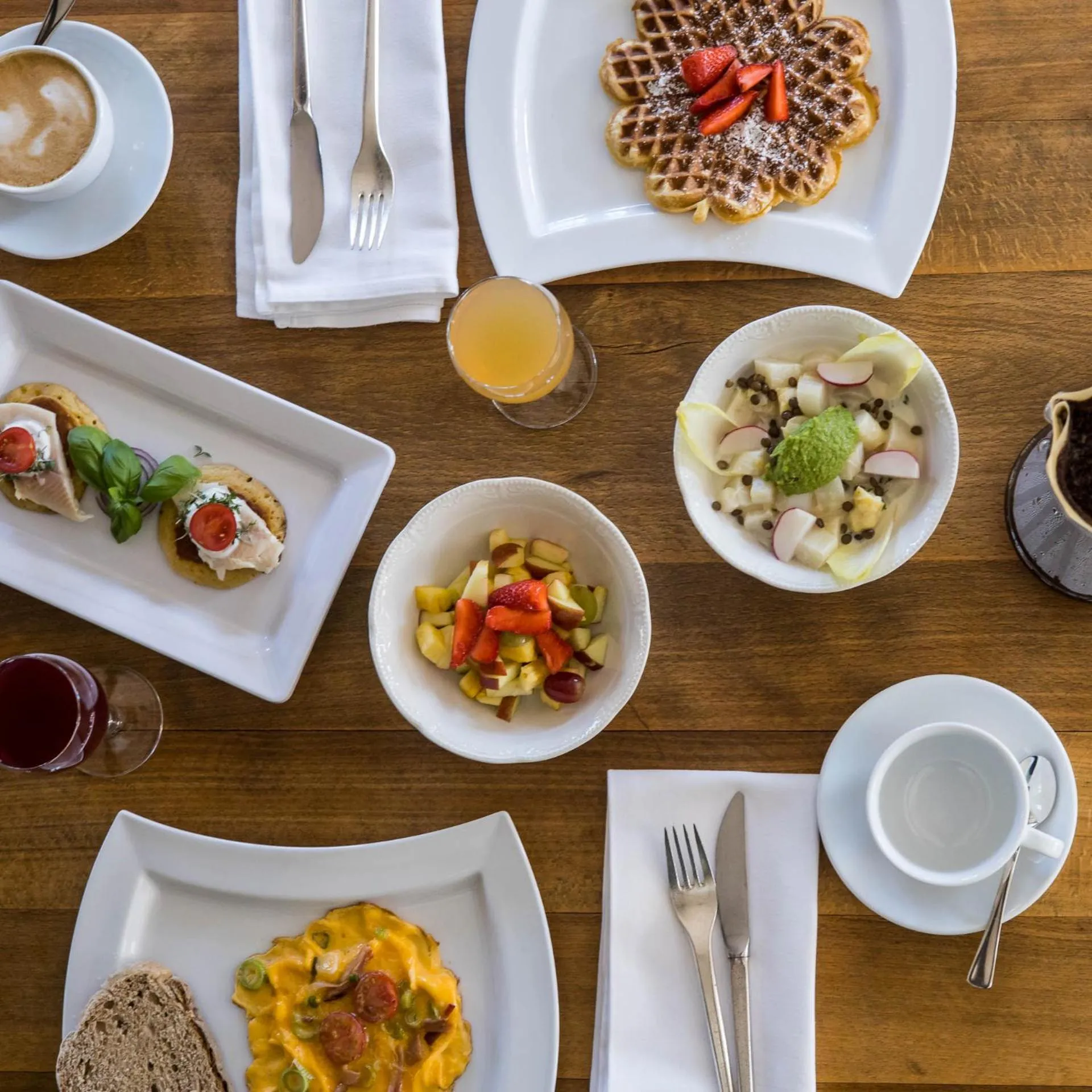 Breakfast in schlossmühle - lean luxury boutique hotel