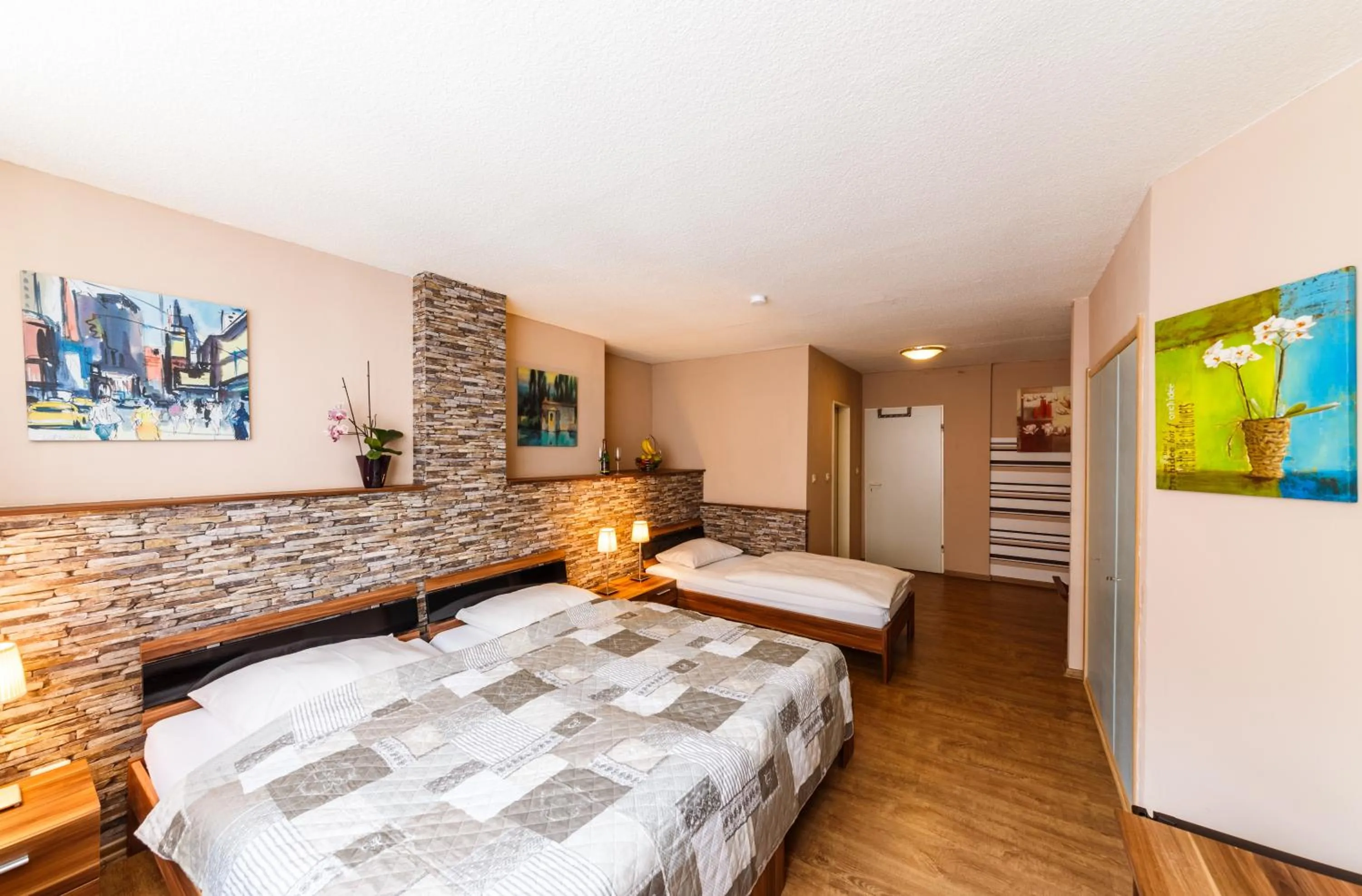 Bed in City Hotel Stolberg