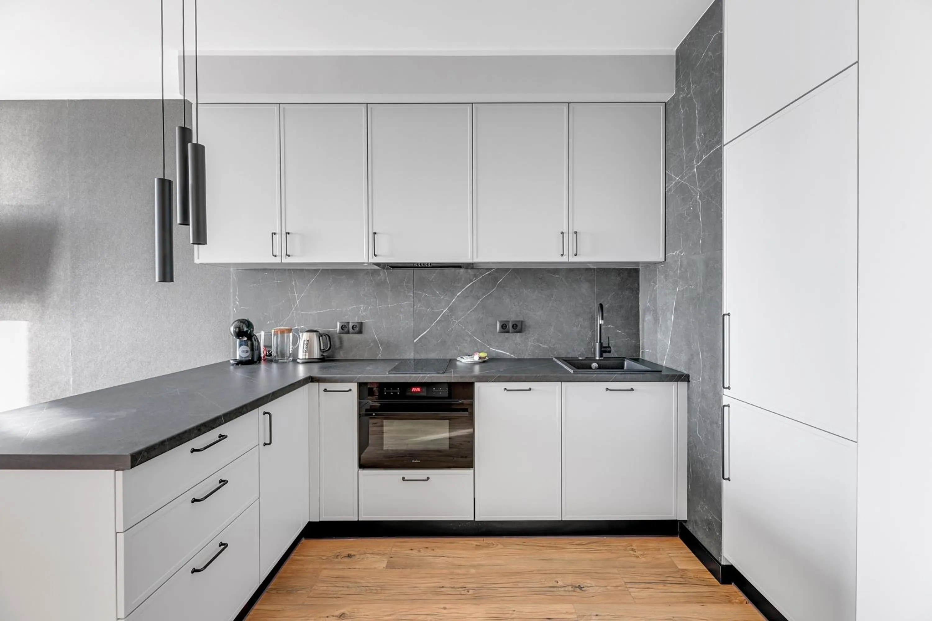 Kitchen or kitchenette in RentPlanet - Apartamenty Chlebova