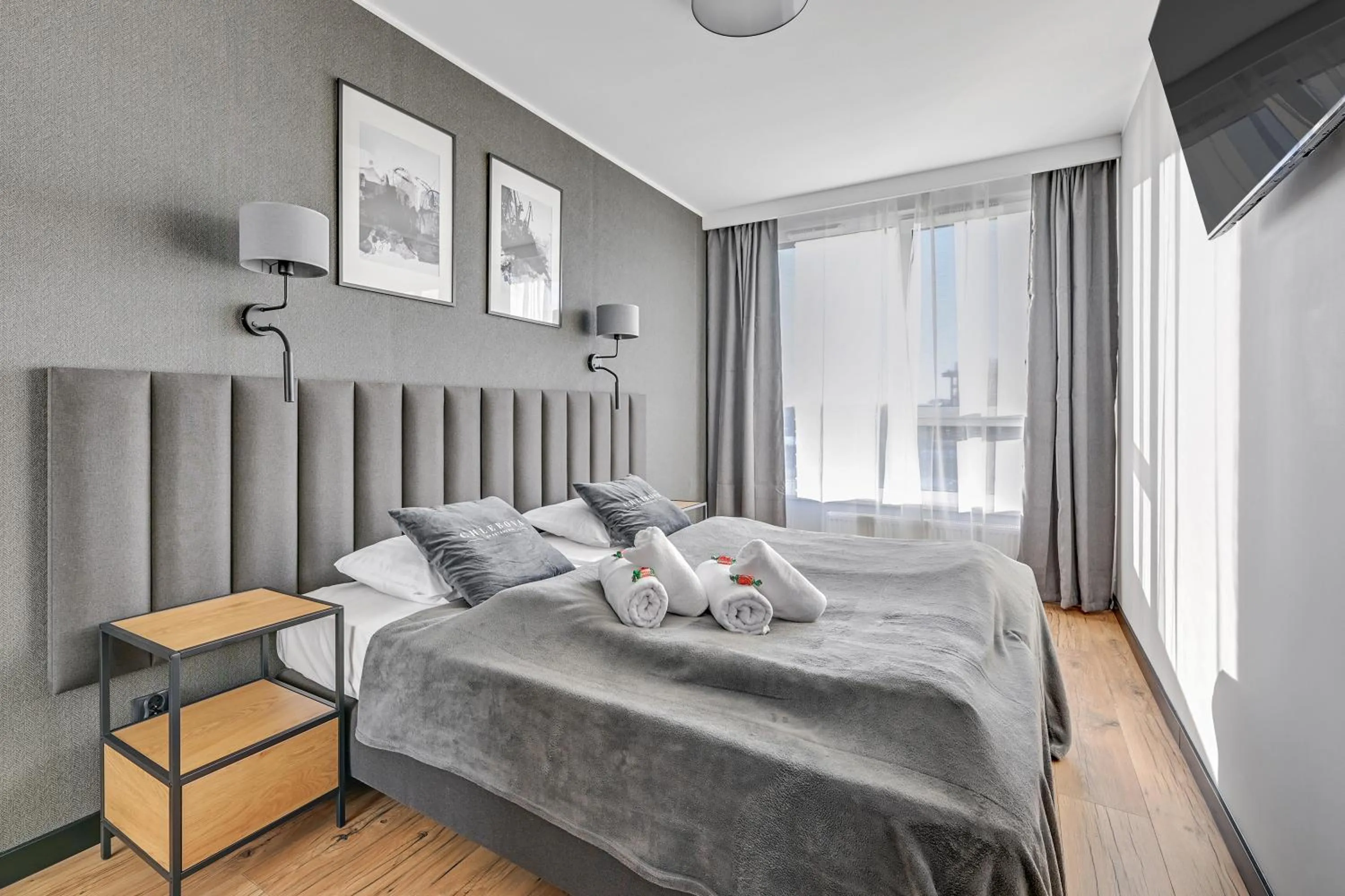 Bed in RentPlanet - Apartamenty Chlebova