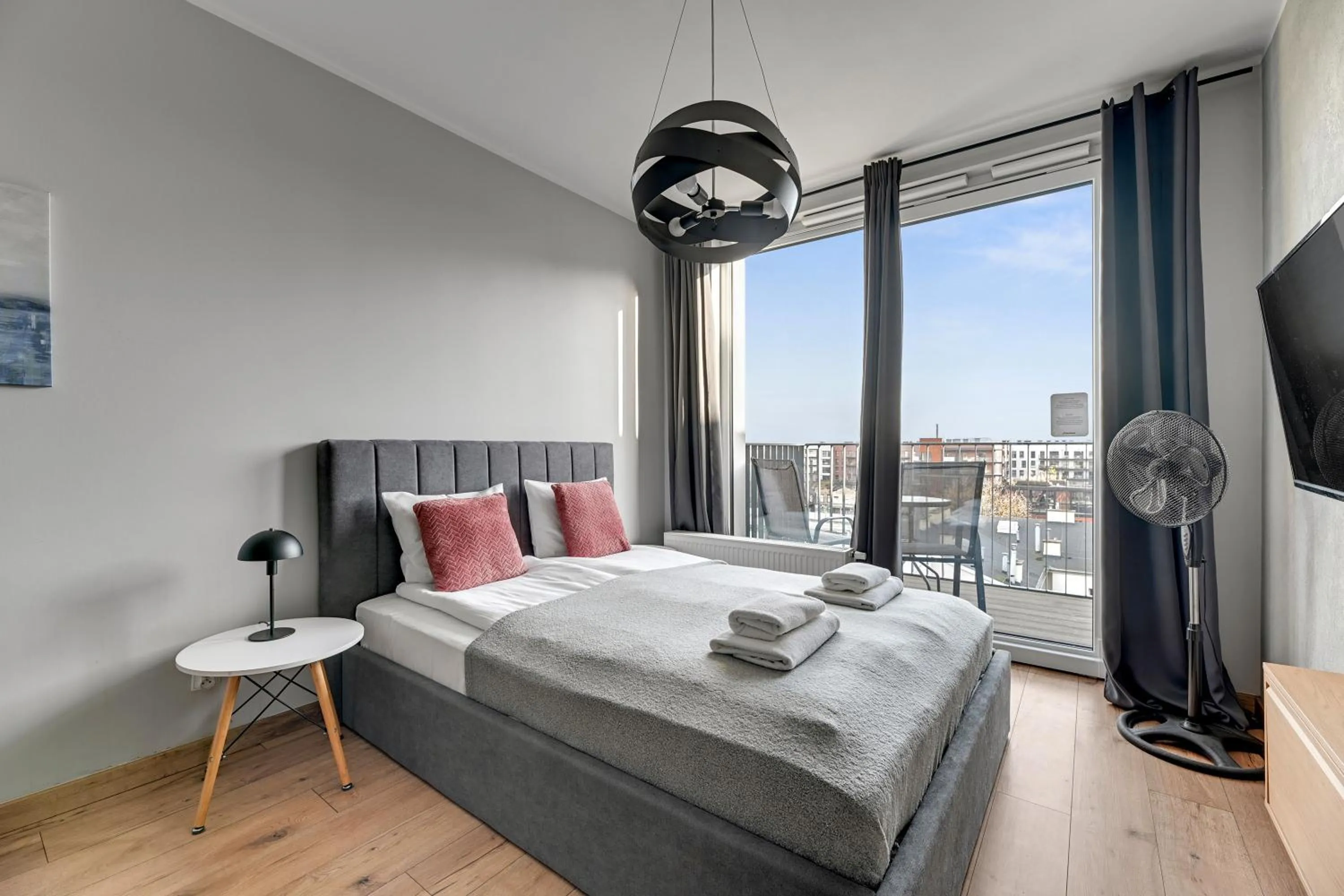 Bed in RentPlanet - Apartamenty Chlebova