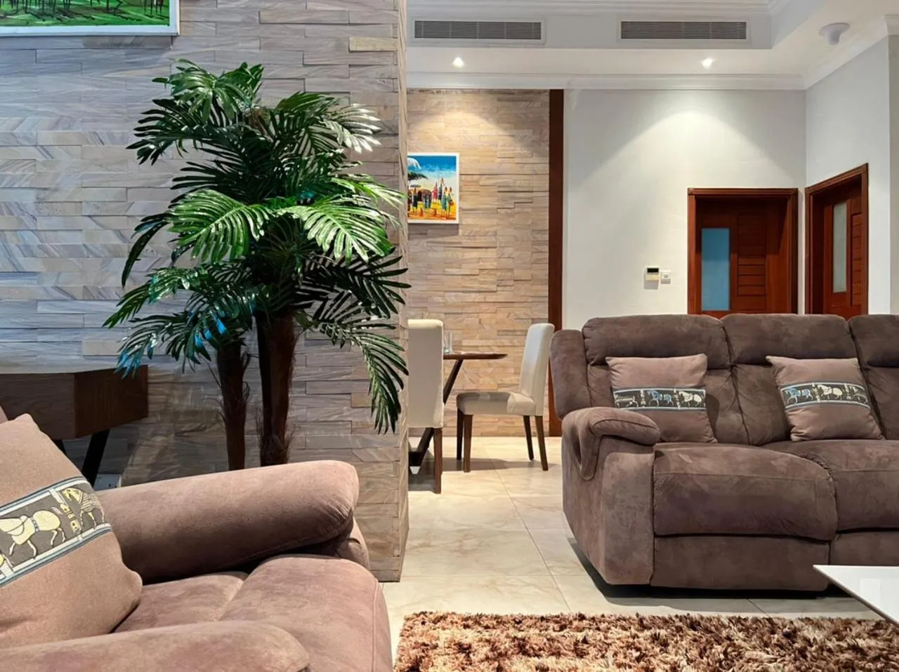 Living room in Fairview Luxury Apartments