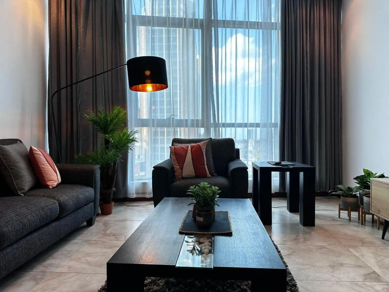 Living room in Fairview Luxury Apartments