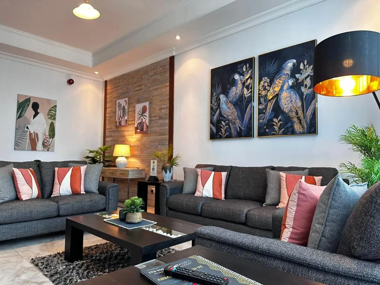 Seating area in Fairview Luxury Apartments