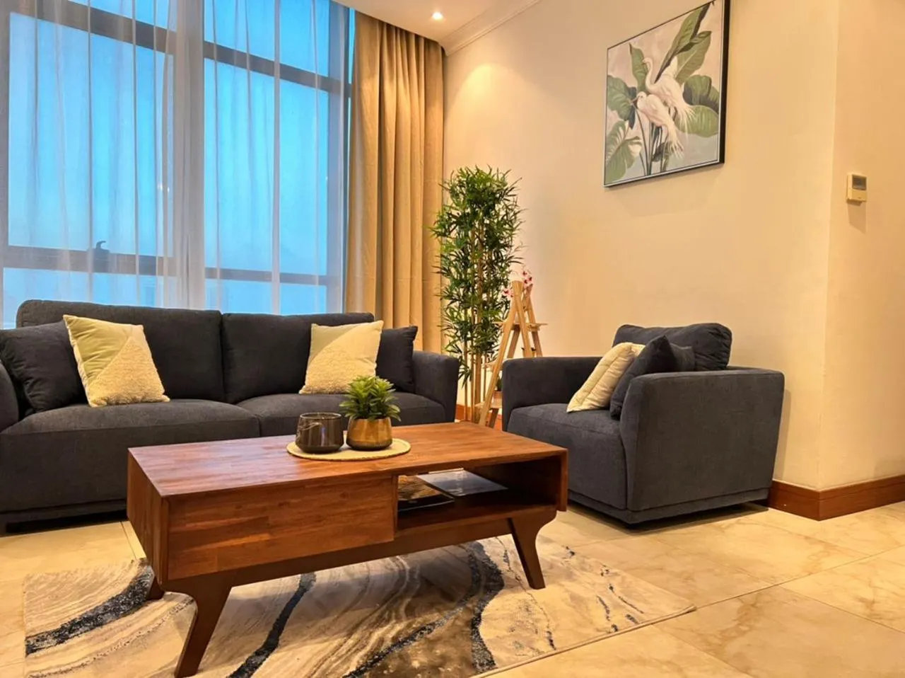 Living room in Fairview Luxury Apartments