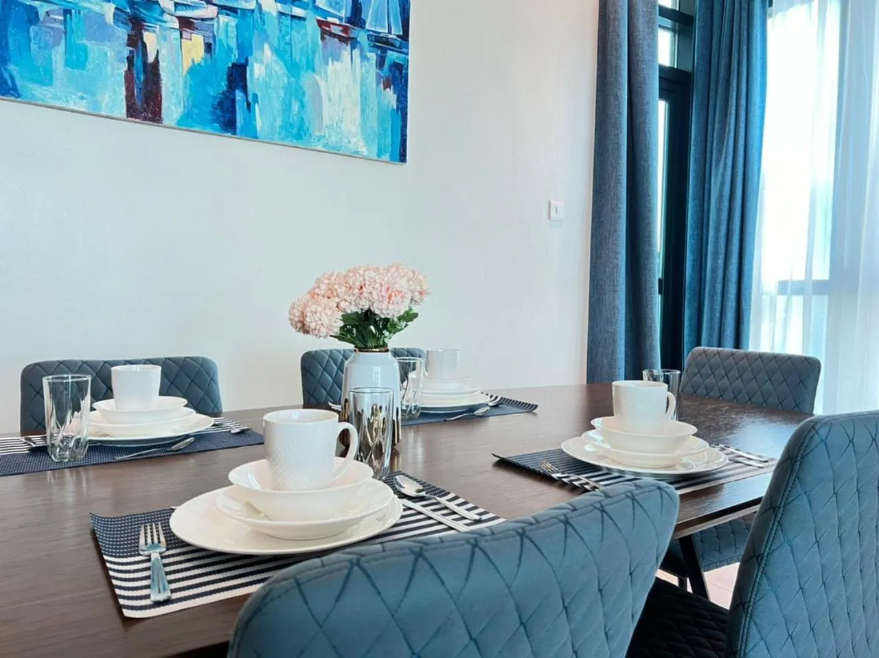 Dining area in Fairview Luxury Apartments