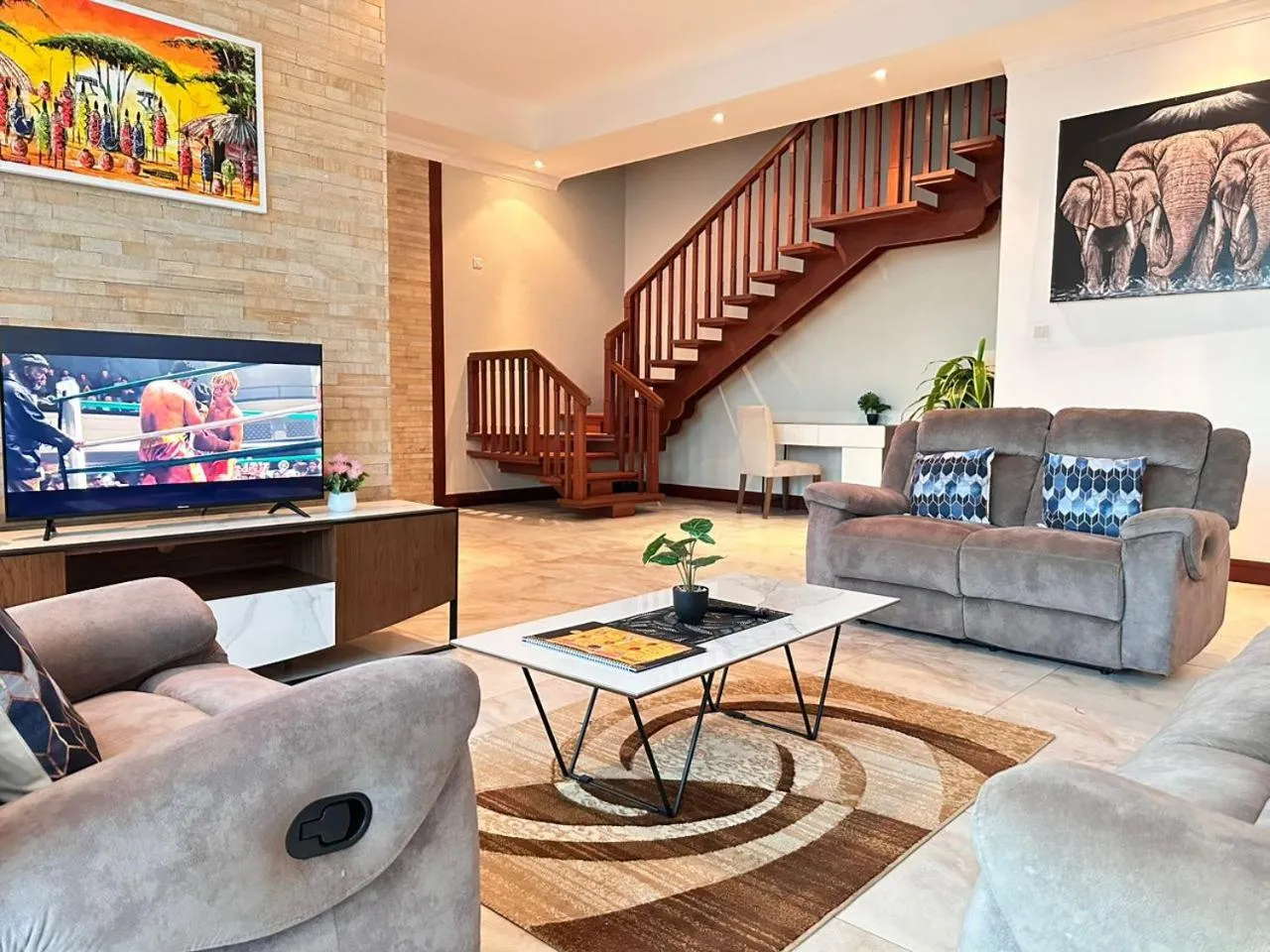 TV and multimedia in Fairview Luxury Apartments
