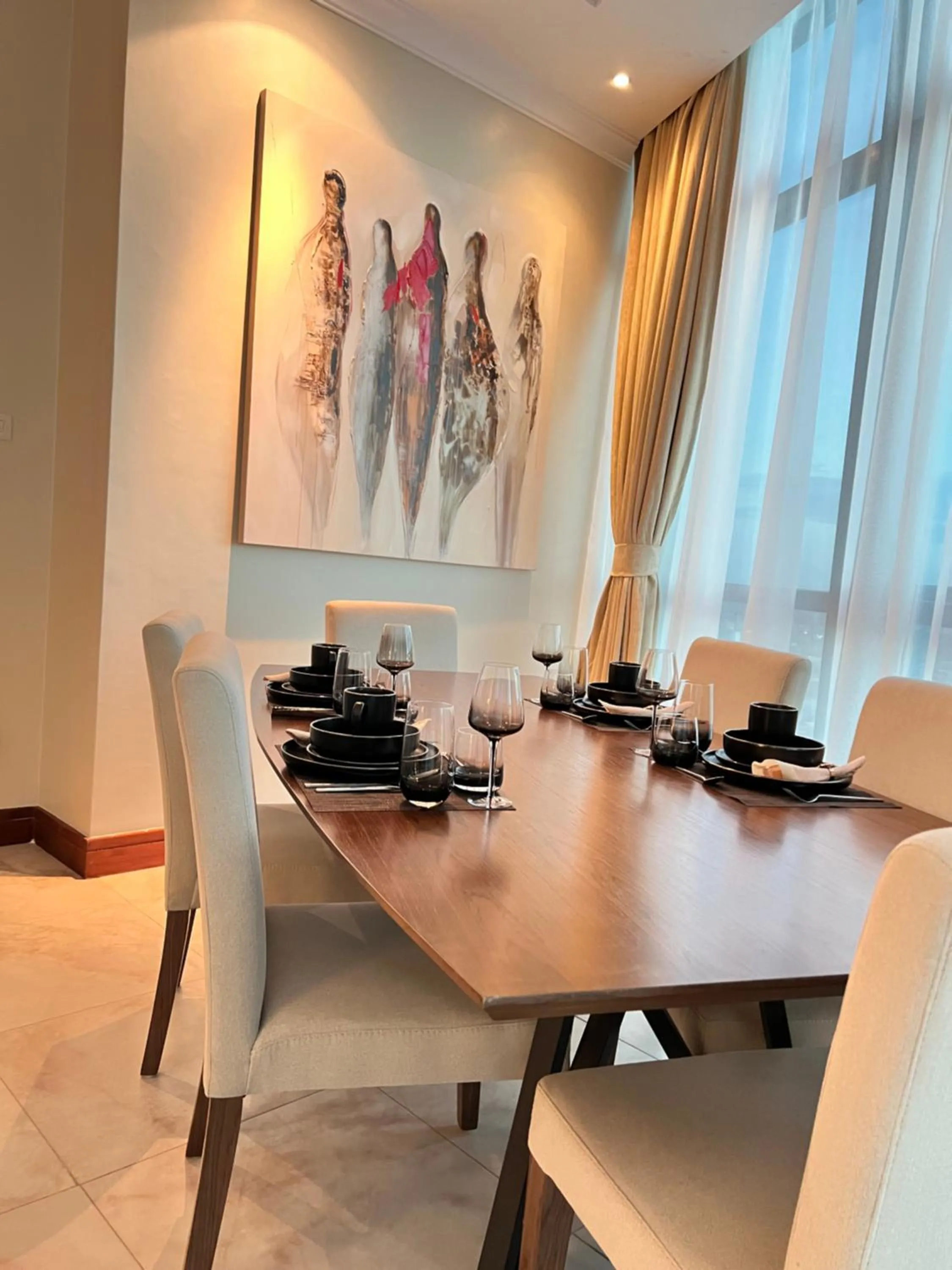 Dining area in Fairview Luxury Apartments