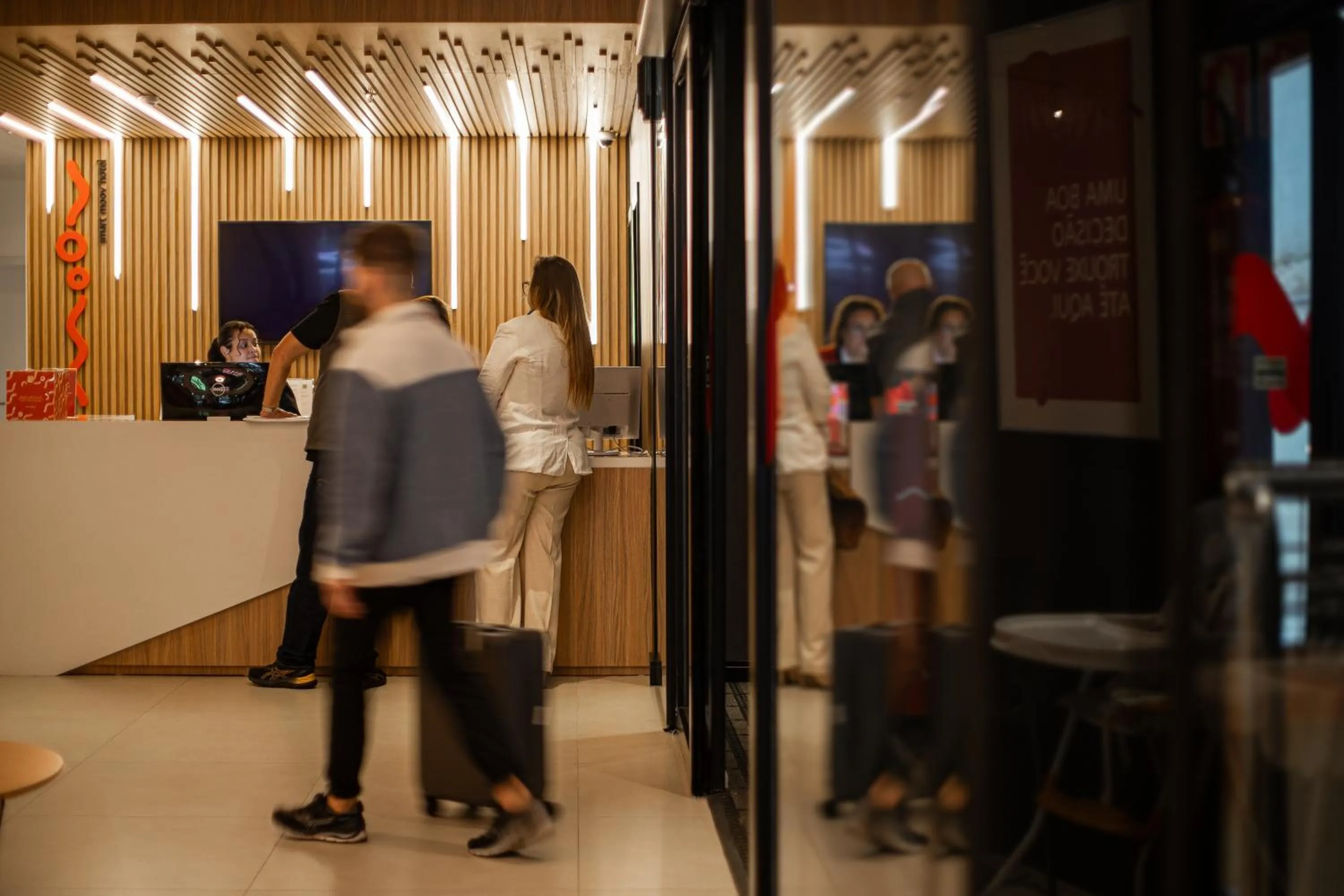 Lobby or reception in Hotel Moov Porto Alegre