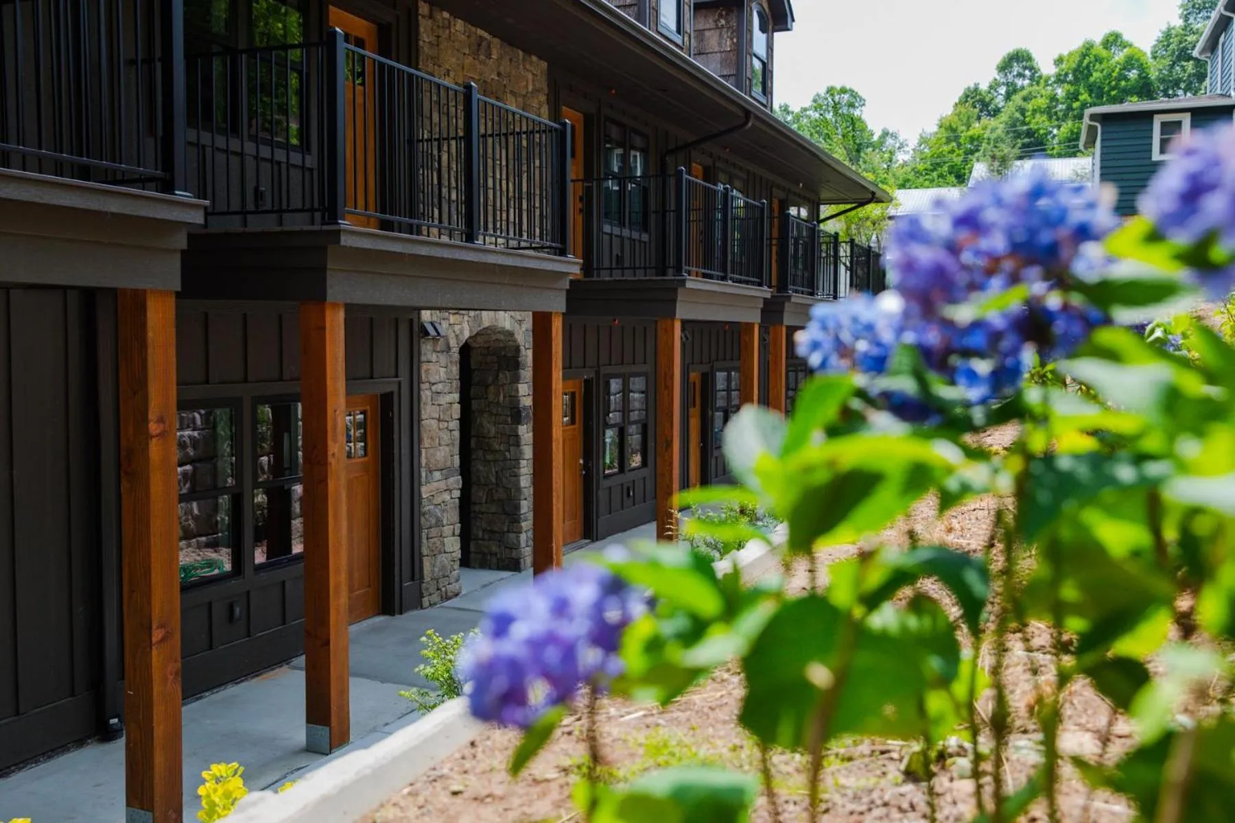 Garden view in The Getaway Blowing Rock