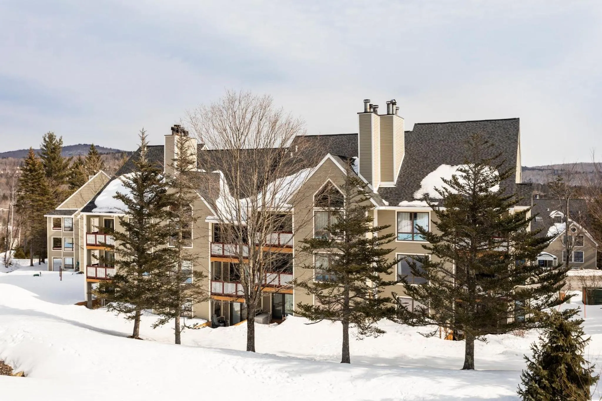 Property building in Mount Snow Lodging by Vail Resorts