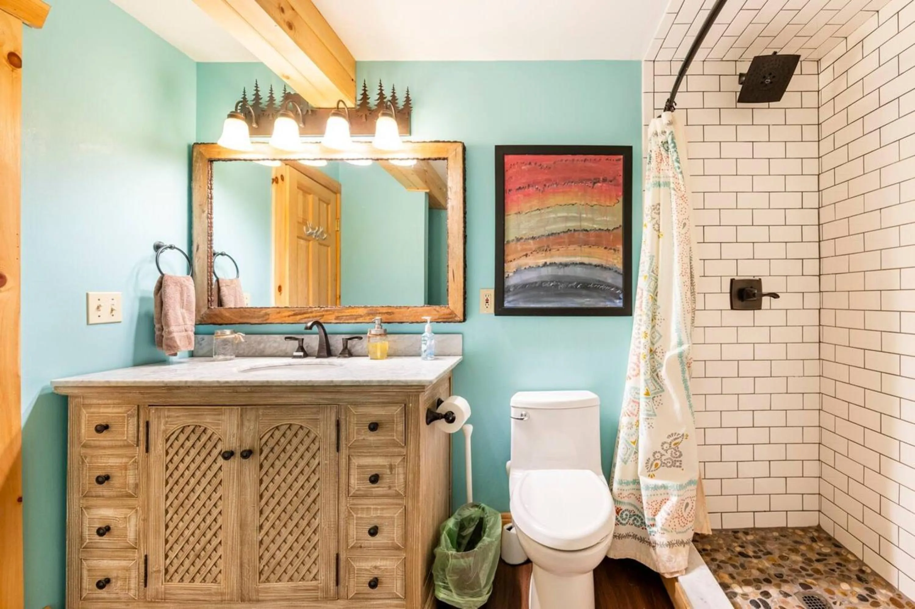 Bathroom in Kaatskill Mountain Club and Condos by Hunter Mountain