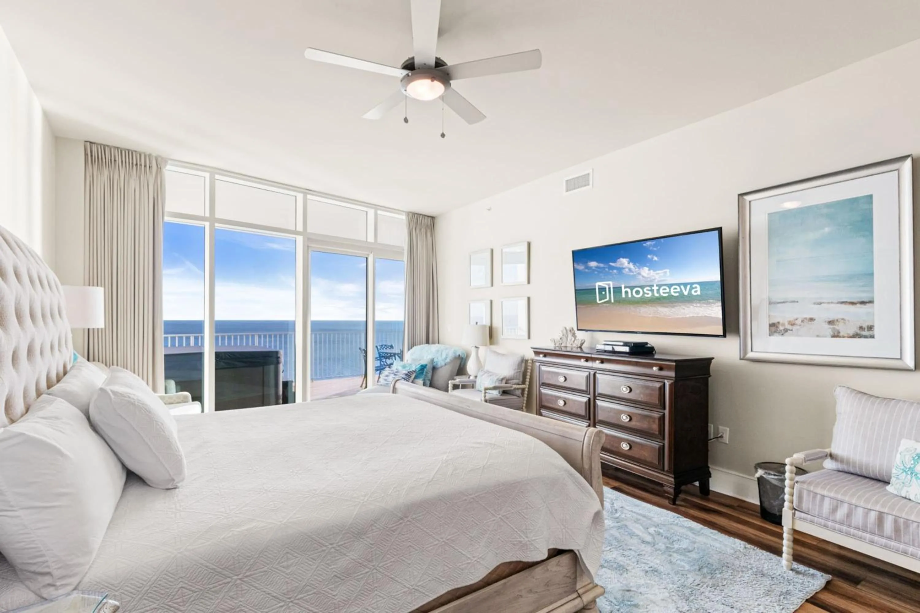 Bedroom, Bed in Turquoise 1908C