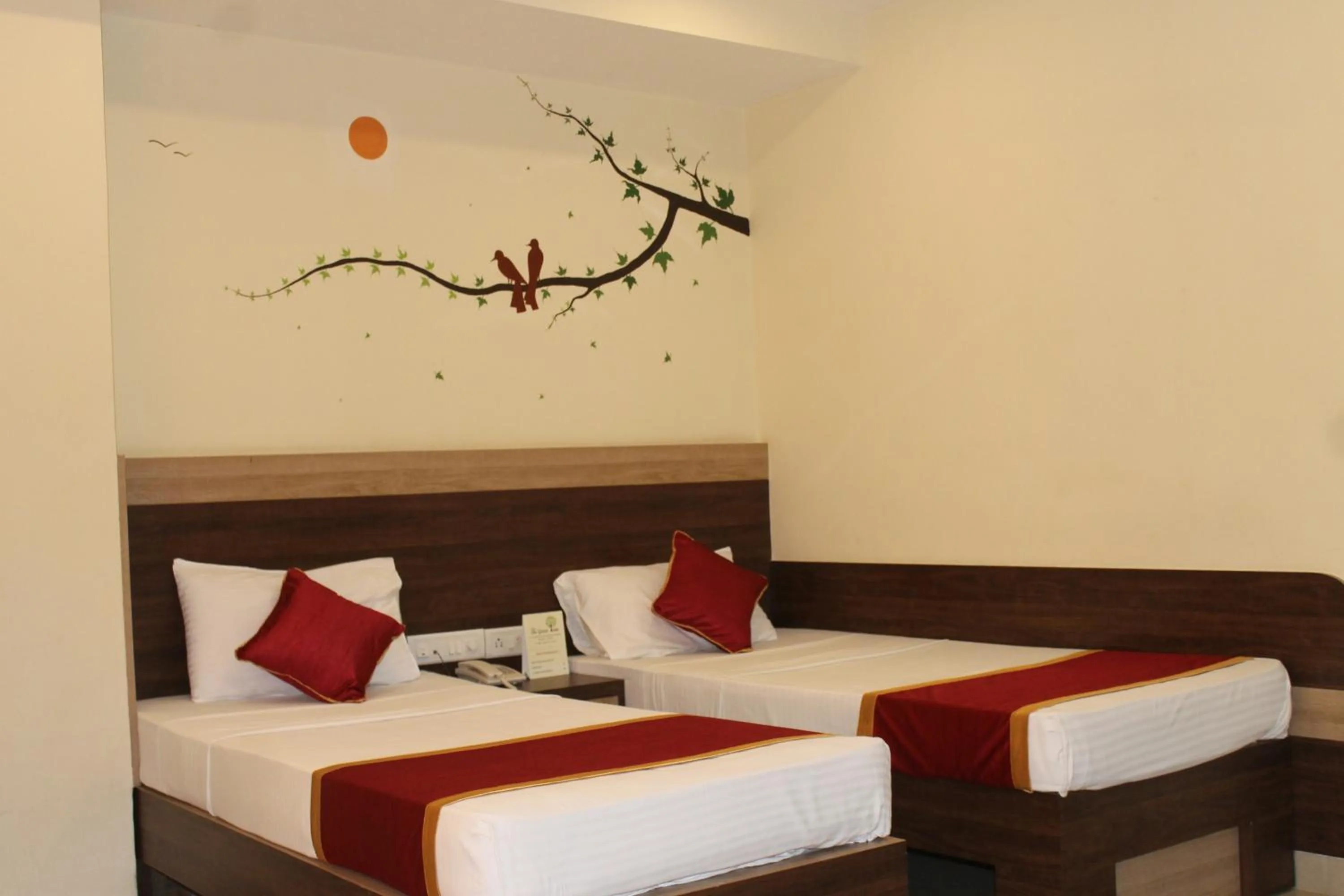 Photo of the whole room, Bed in HOTEL GREEN TREES