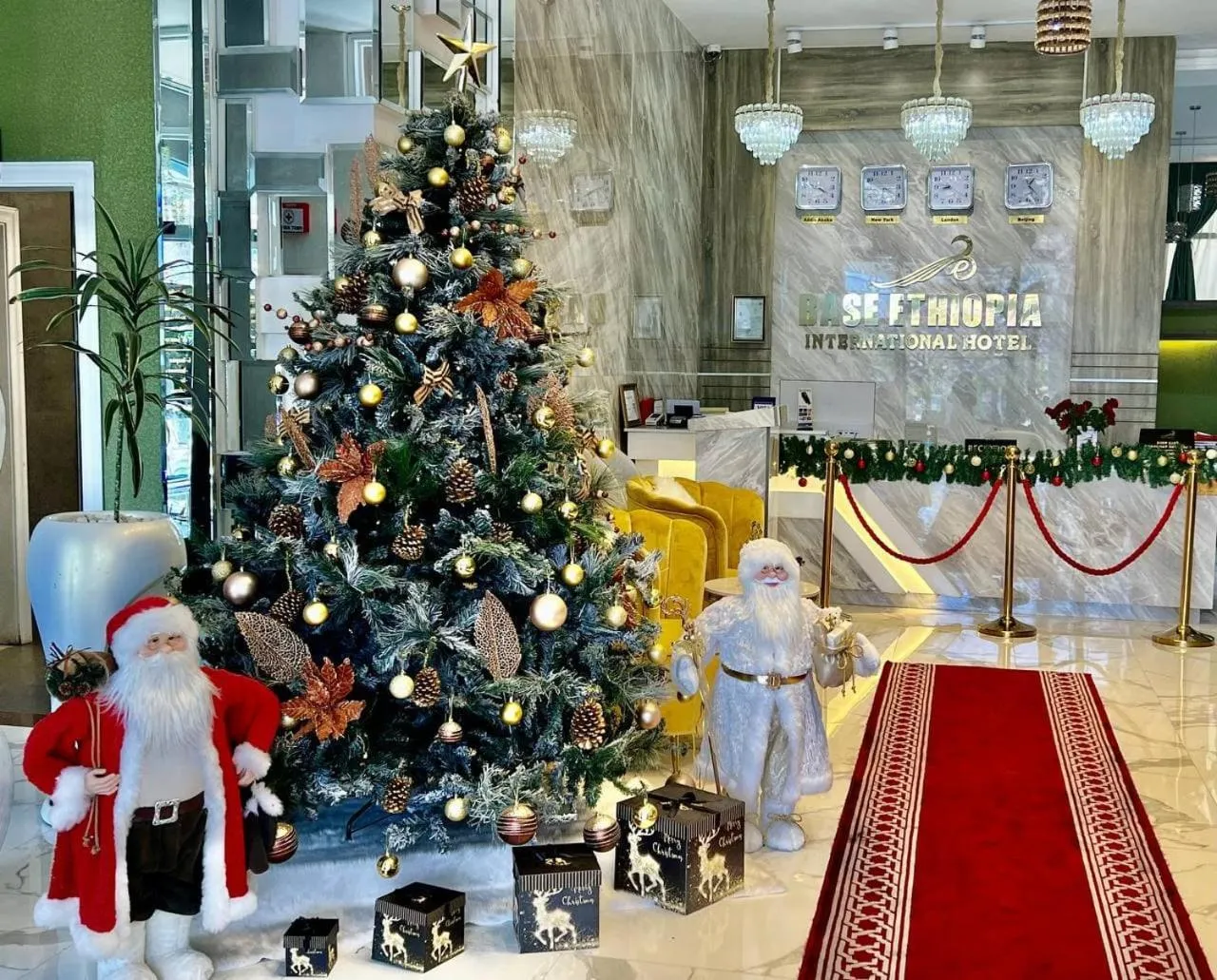 Lobby or reception in Base Ethiopia International Hotel