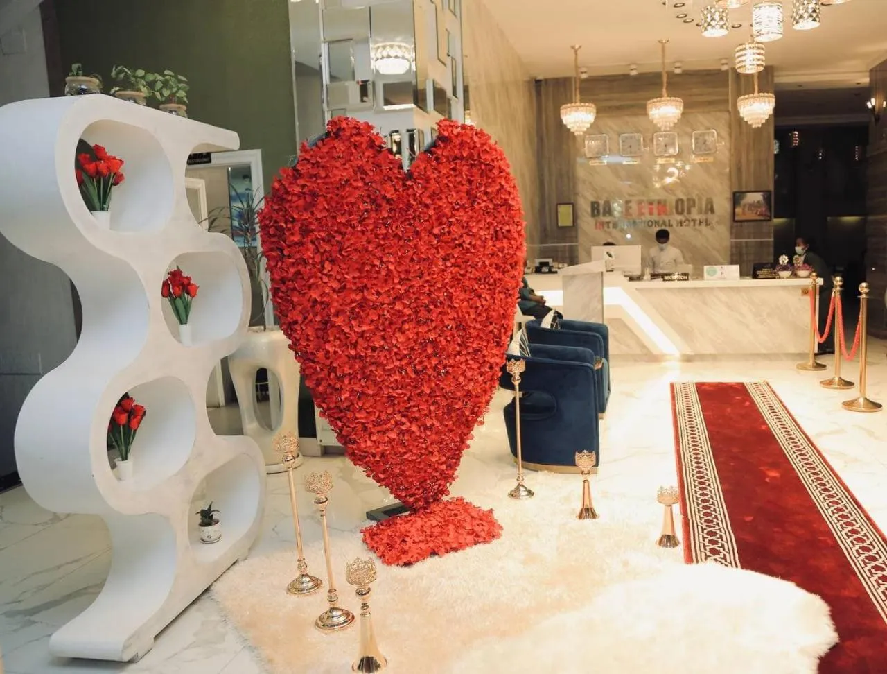 Lobby or reception in Base Ethiopia International Hotel