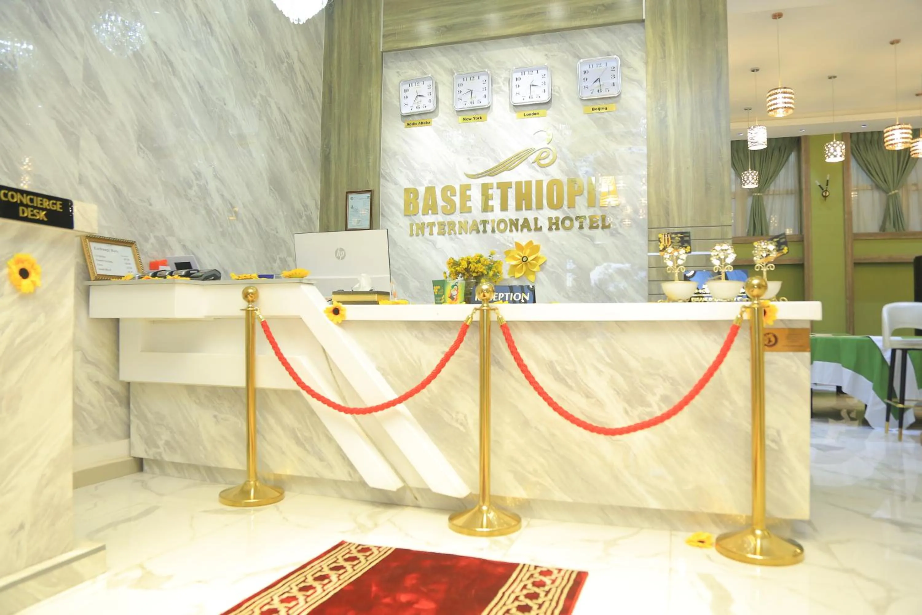 Lobby or reception in Base Ethiopia International Hotel
