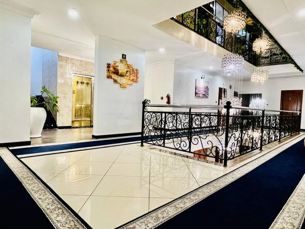 Seating area in Base Ethiopia International Hotel