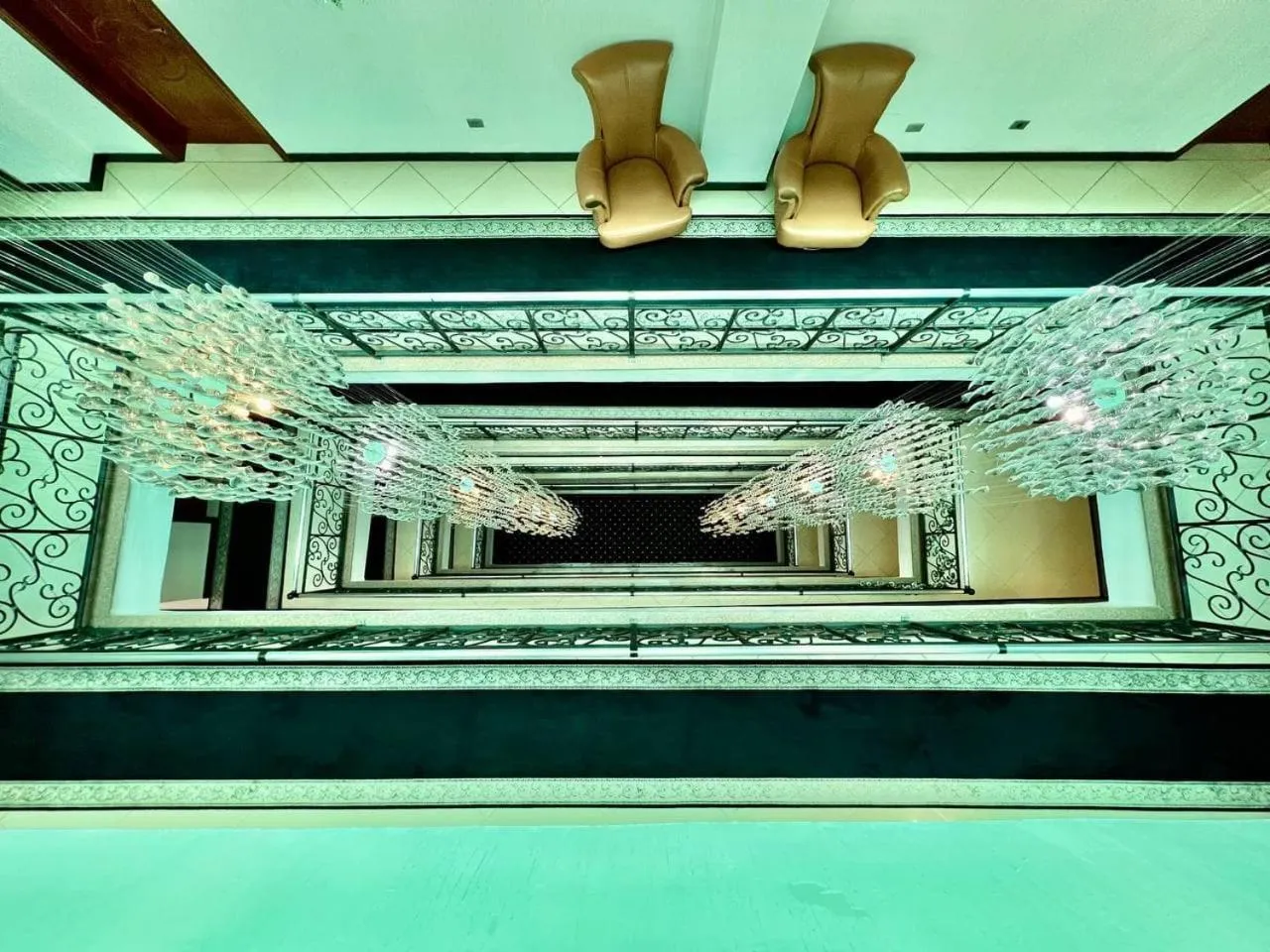 Seating area in Base Ethiopia International Hotel