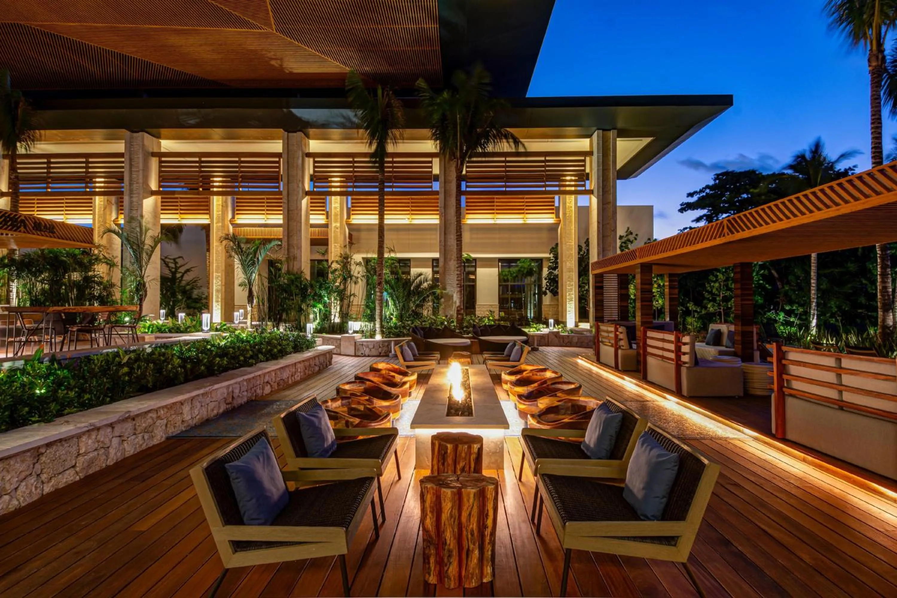 Patio in Conrad Tulum Riviera Maya