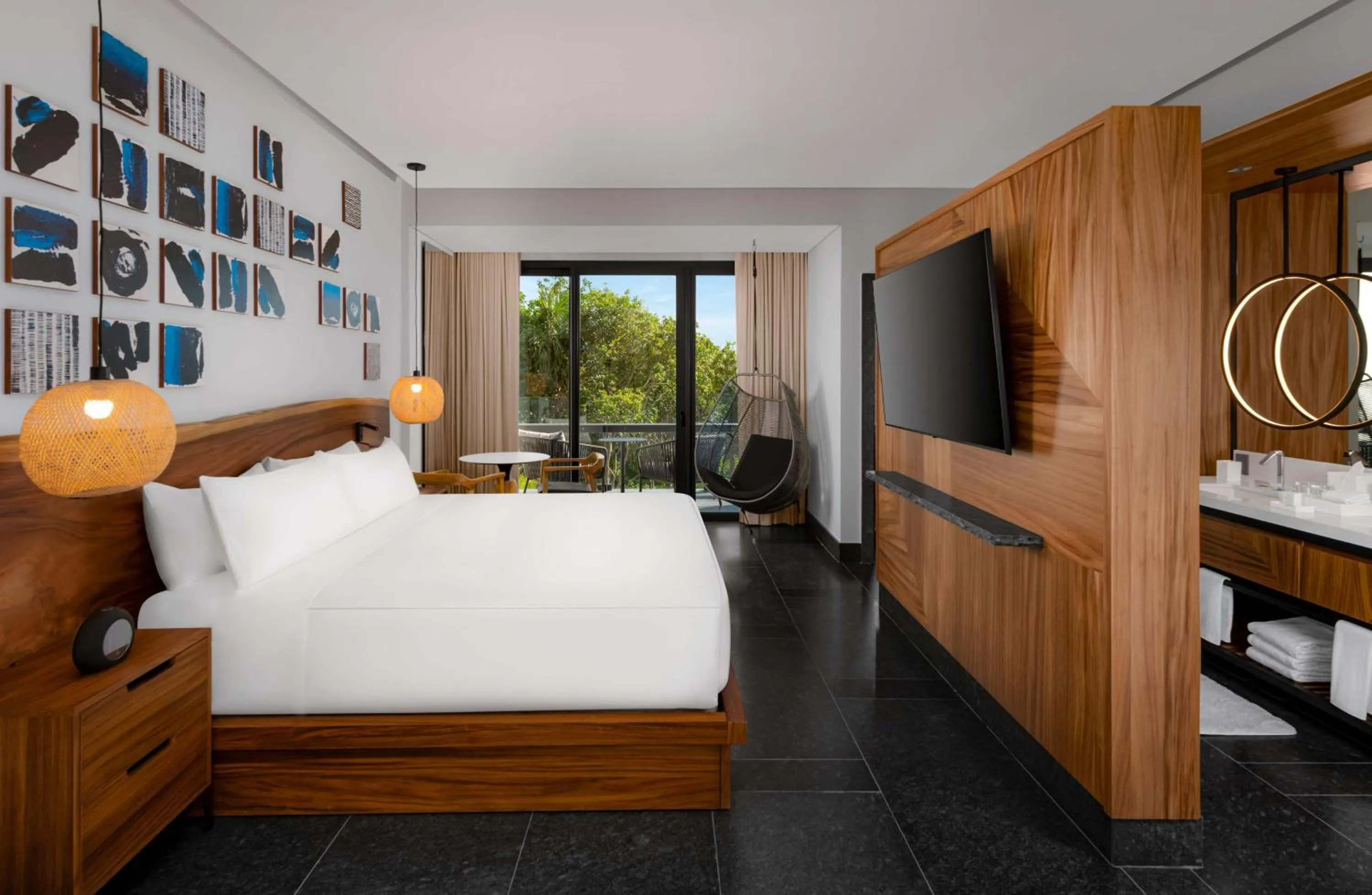 Bed in Conrad Tulum Riviera Maya