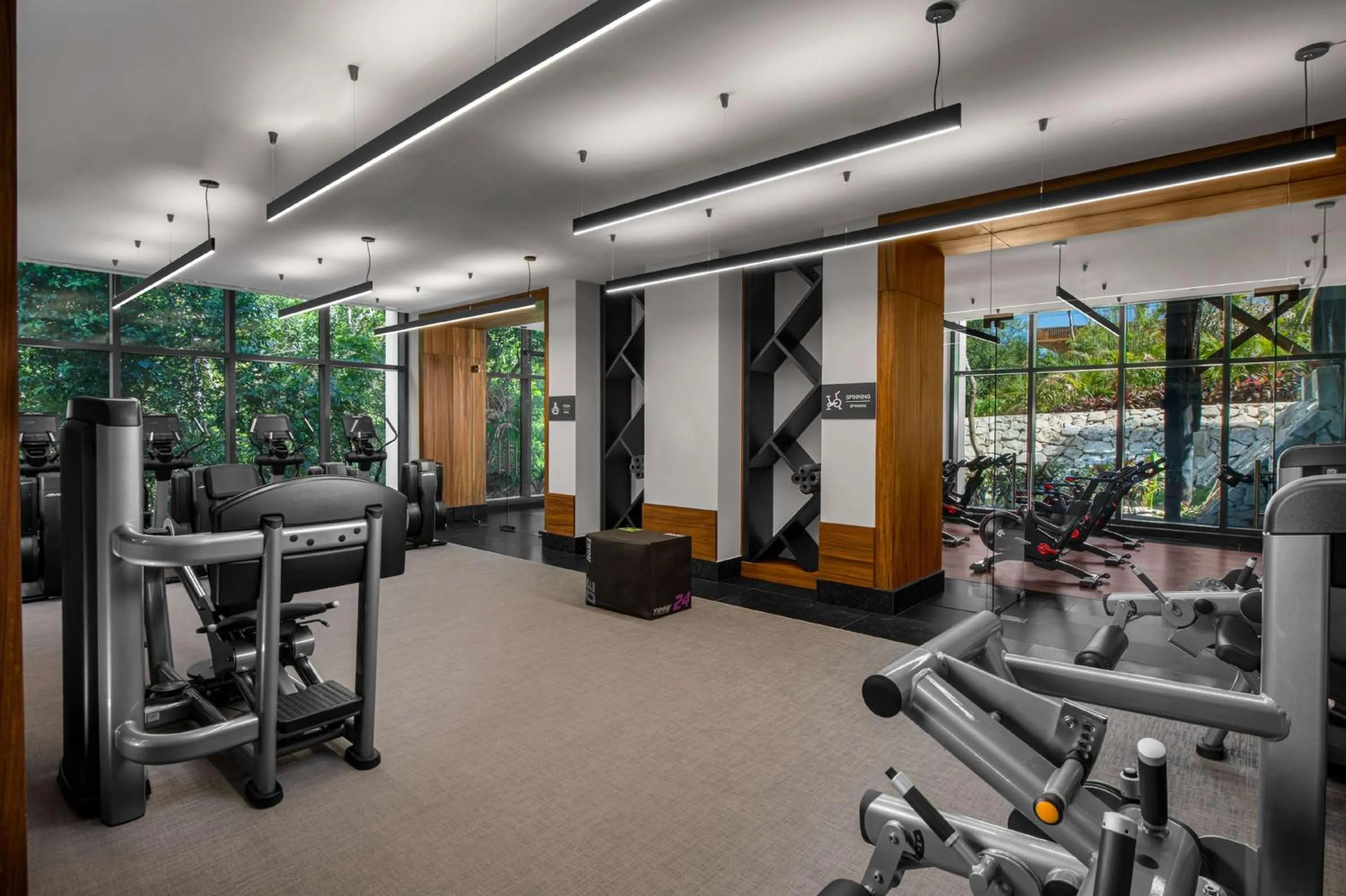 Fitness centre/facilities in Conrad Tulum Riviera Maya