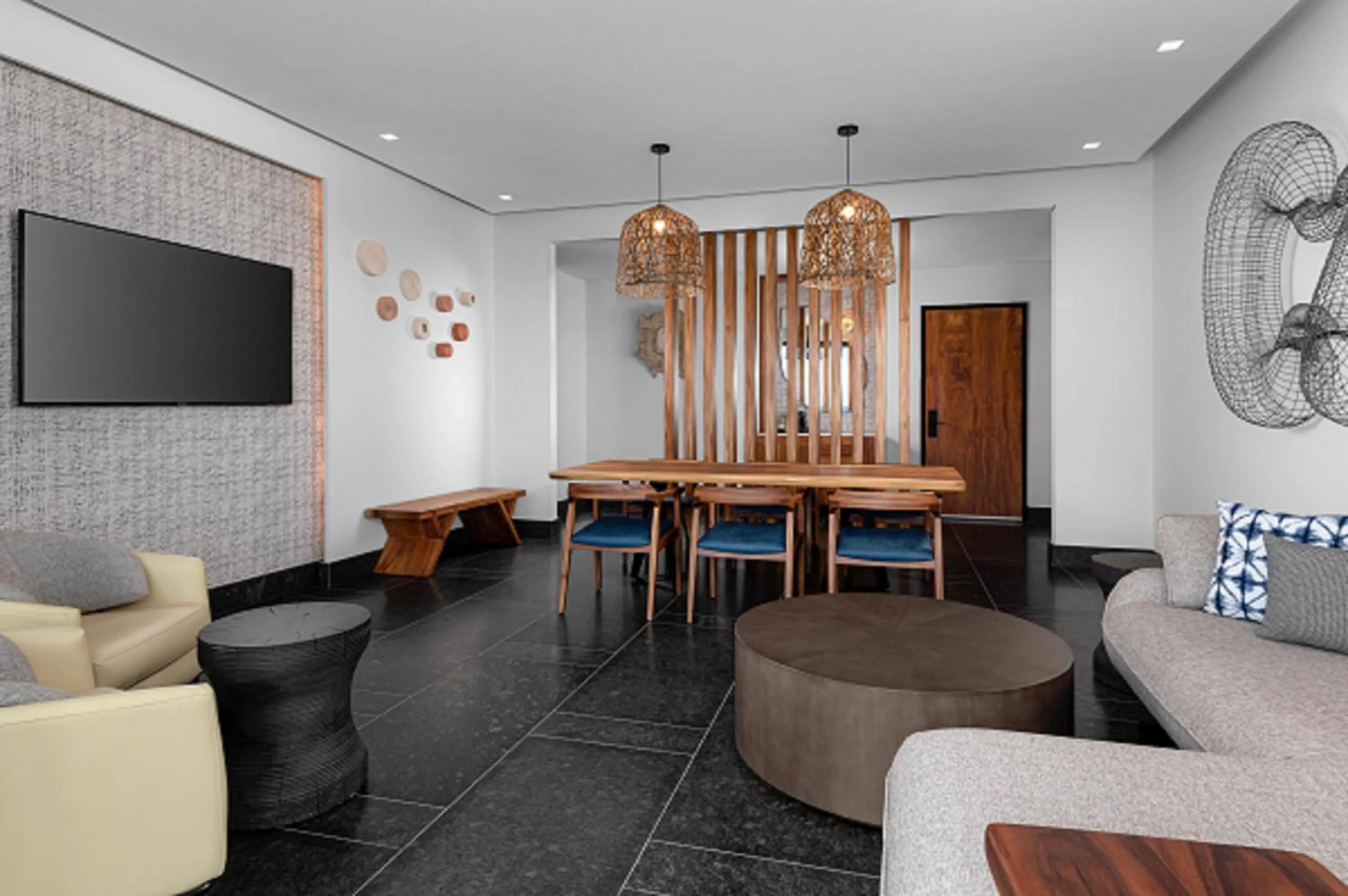 Living room in Conrad Tulum Riviera Maya