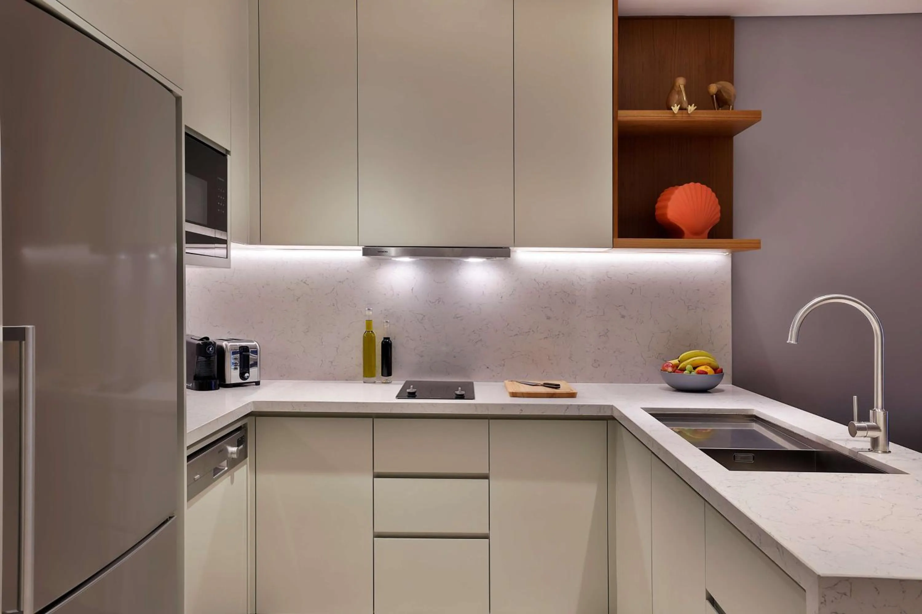 Kitchen or kitchenette in DoubleTree by Hilton Sharjah Waterfront Hotel And Residences