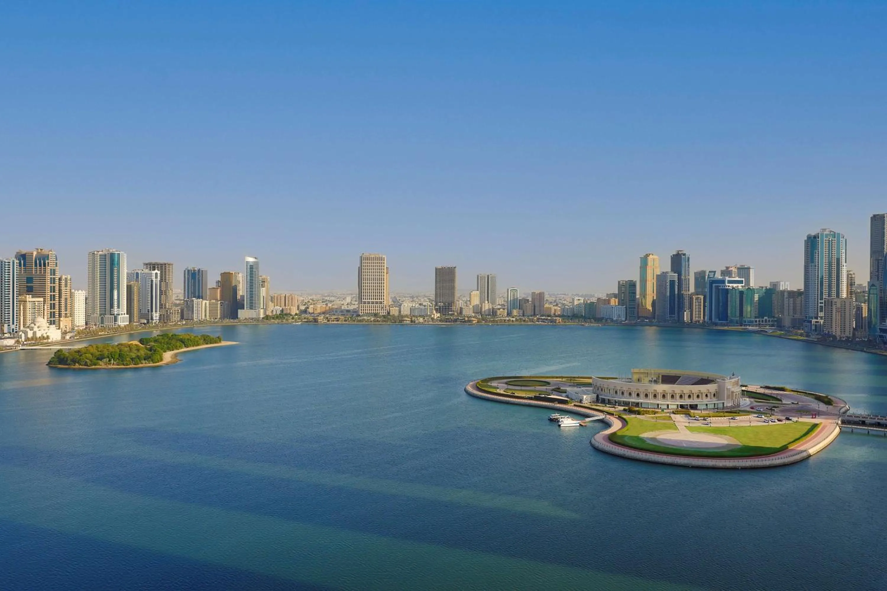 Property building in DoubleTree by Hilton Sharjah Waterfront Hotel And Residences