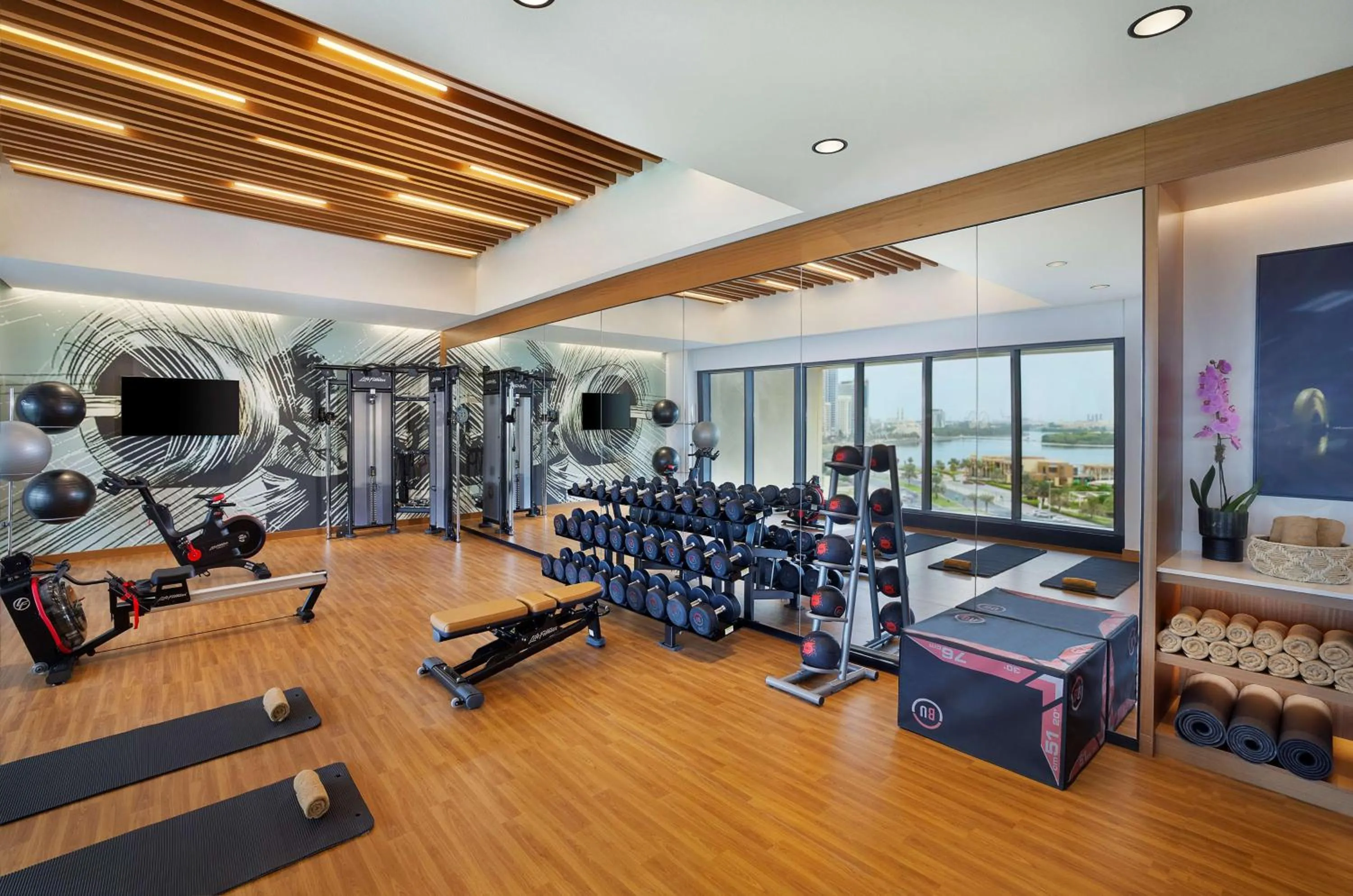 Fitness centre/facilities in DoubleTree by Hilton Sharjah Waterfront Hotel And Residences