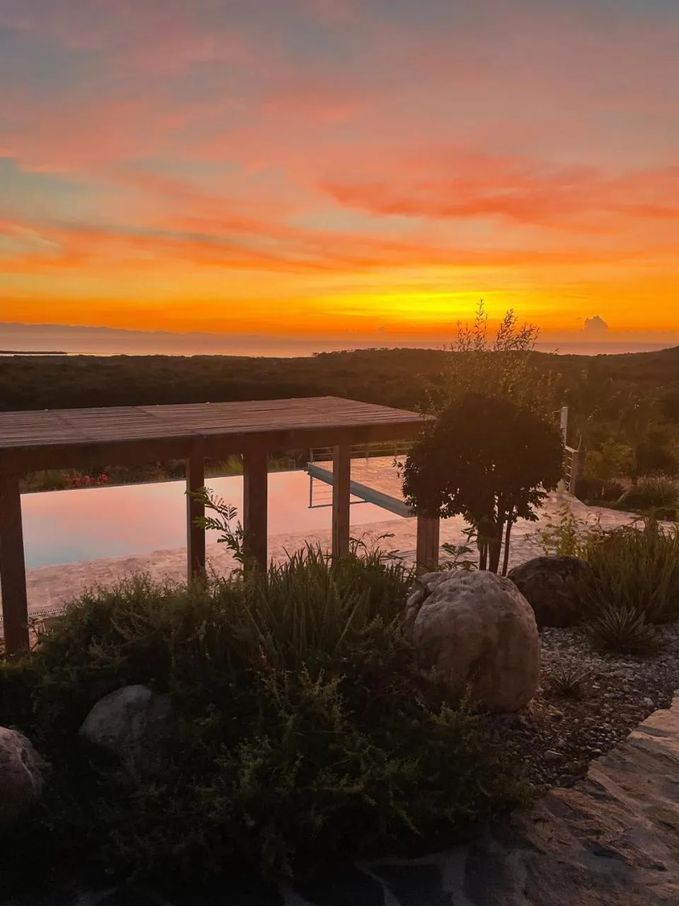 Pool view in Altos de la Caobita
