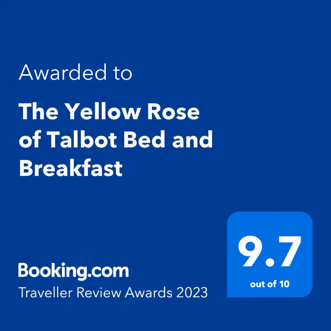 Certificate/Award in The Yellow Rose of Talbot Bed and Breakfast