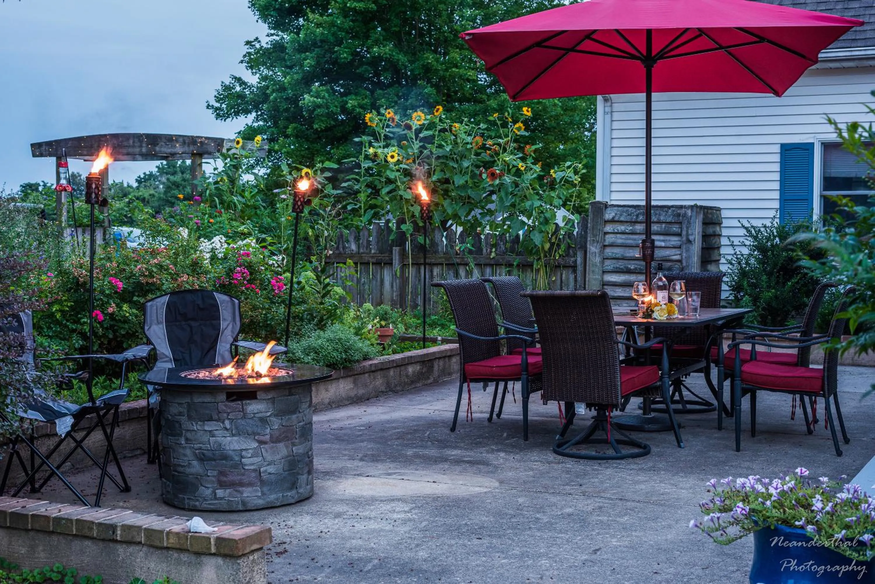 Patio in The Yellow Rose of Talbot Bed and Breakfast