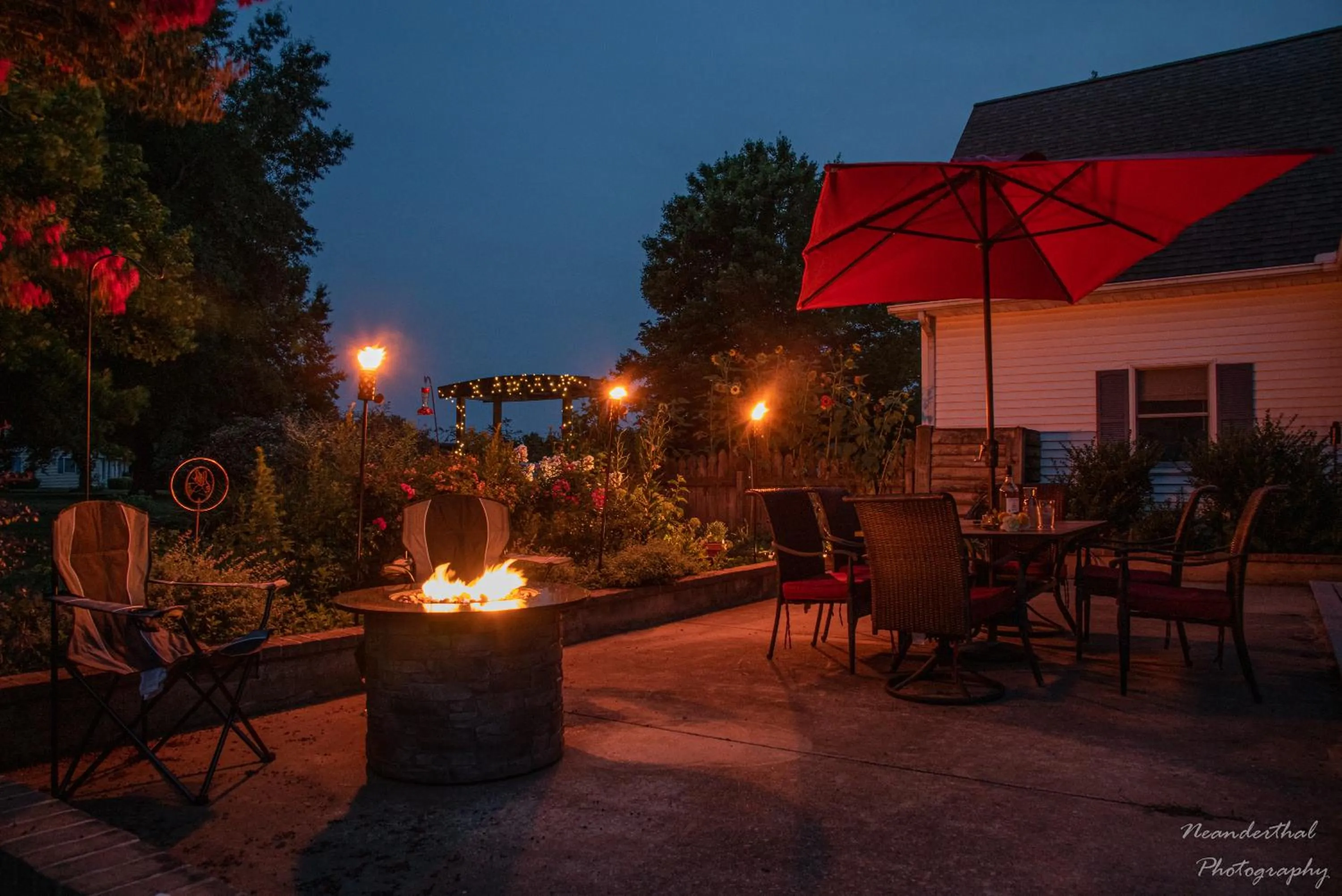 Patio in The Yellow Rose of Talbot Bed and Breakfast