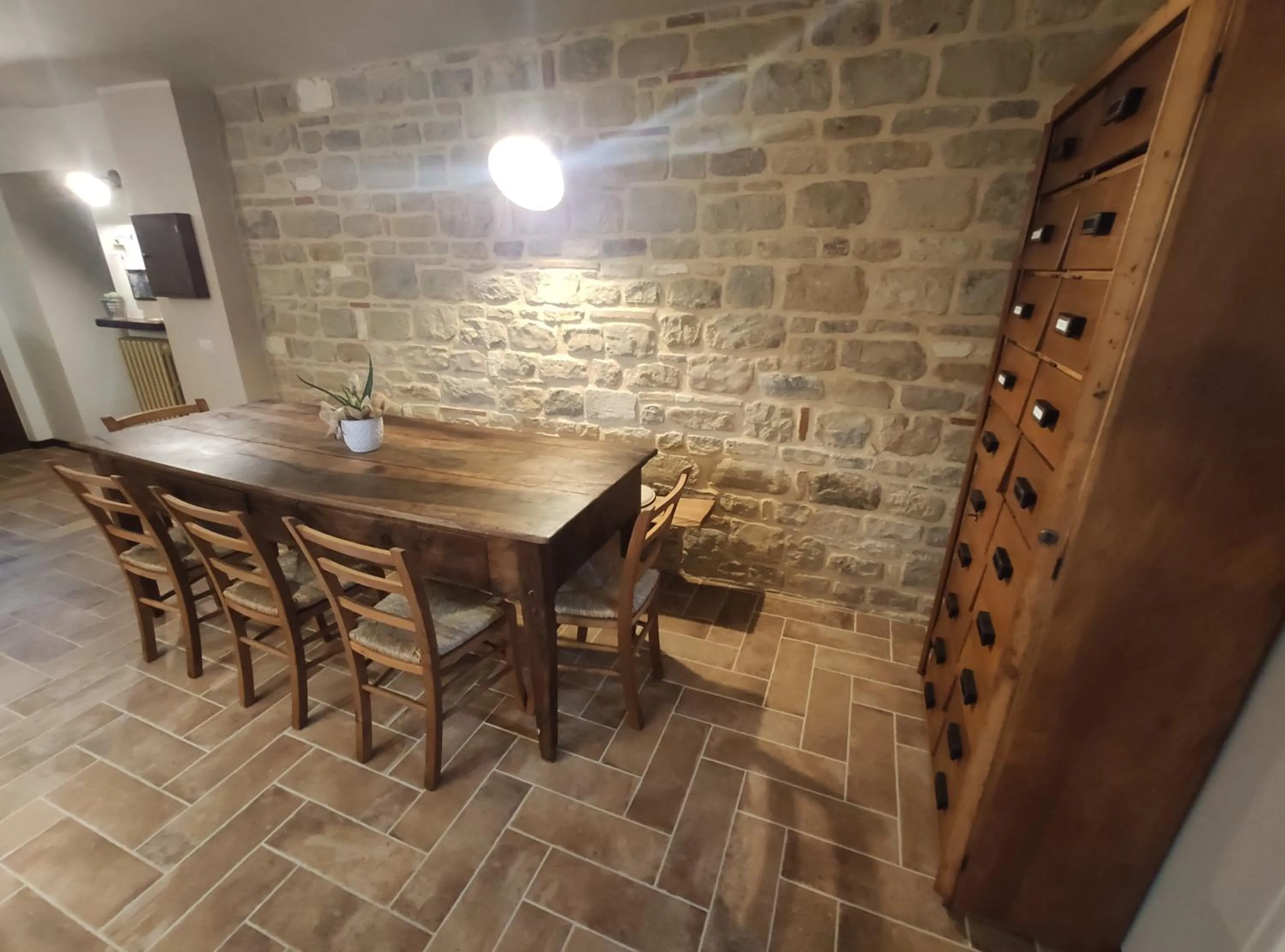 Dining area in B&B il Fienile