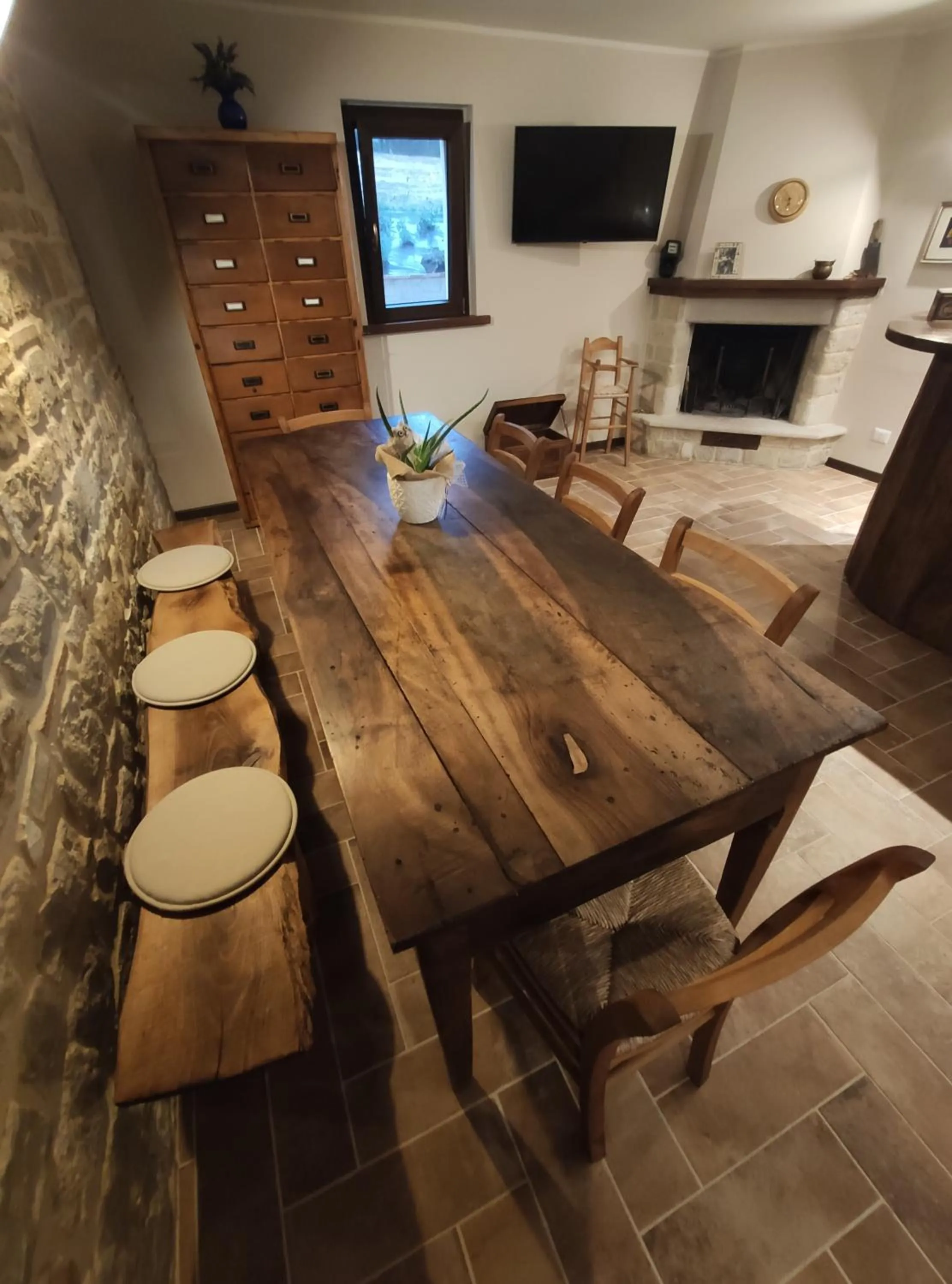 Dining area in B&B il Fienile