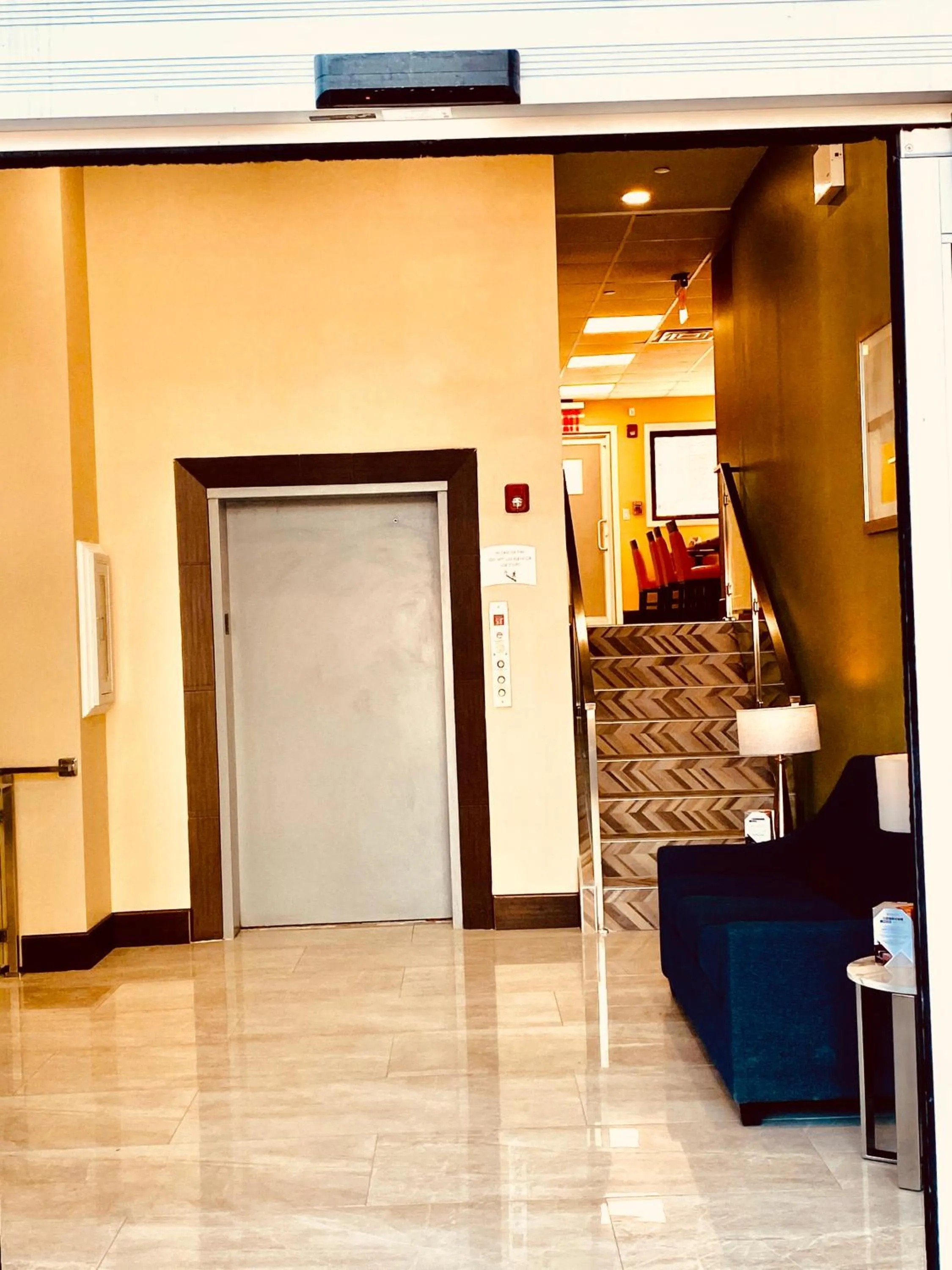 Seating area in Surface Inn Brooklyn