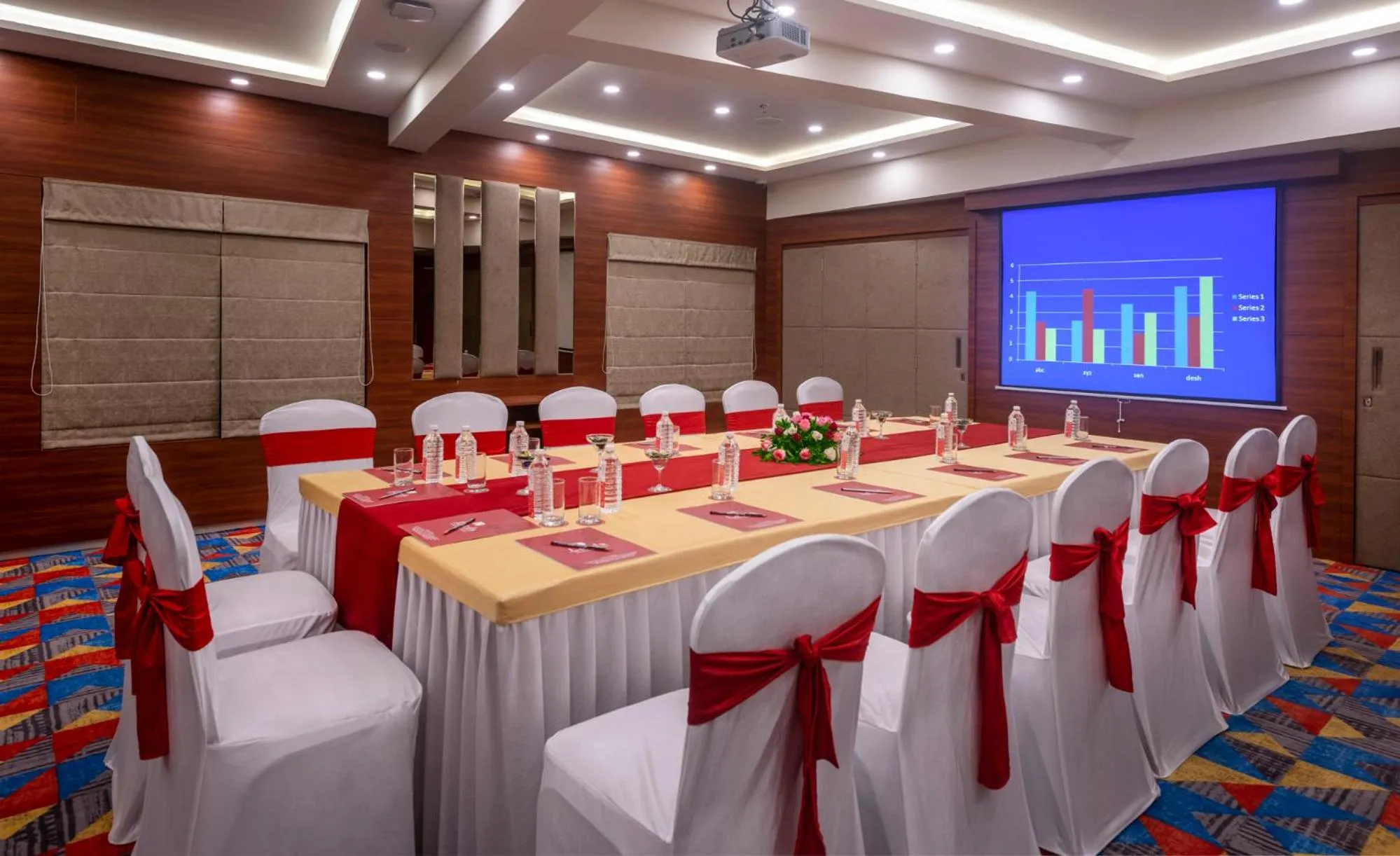 Meeting/conference room in Lords Eco Inn Shapar Rajkot