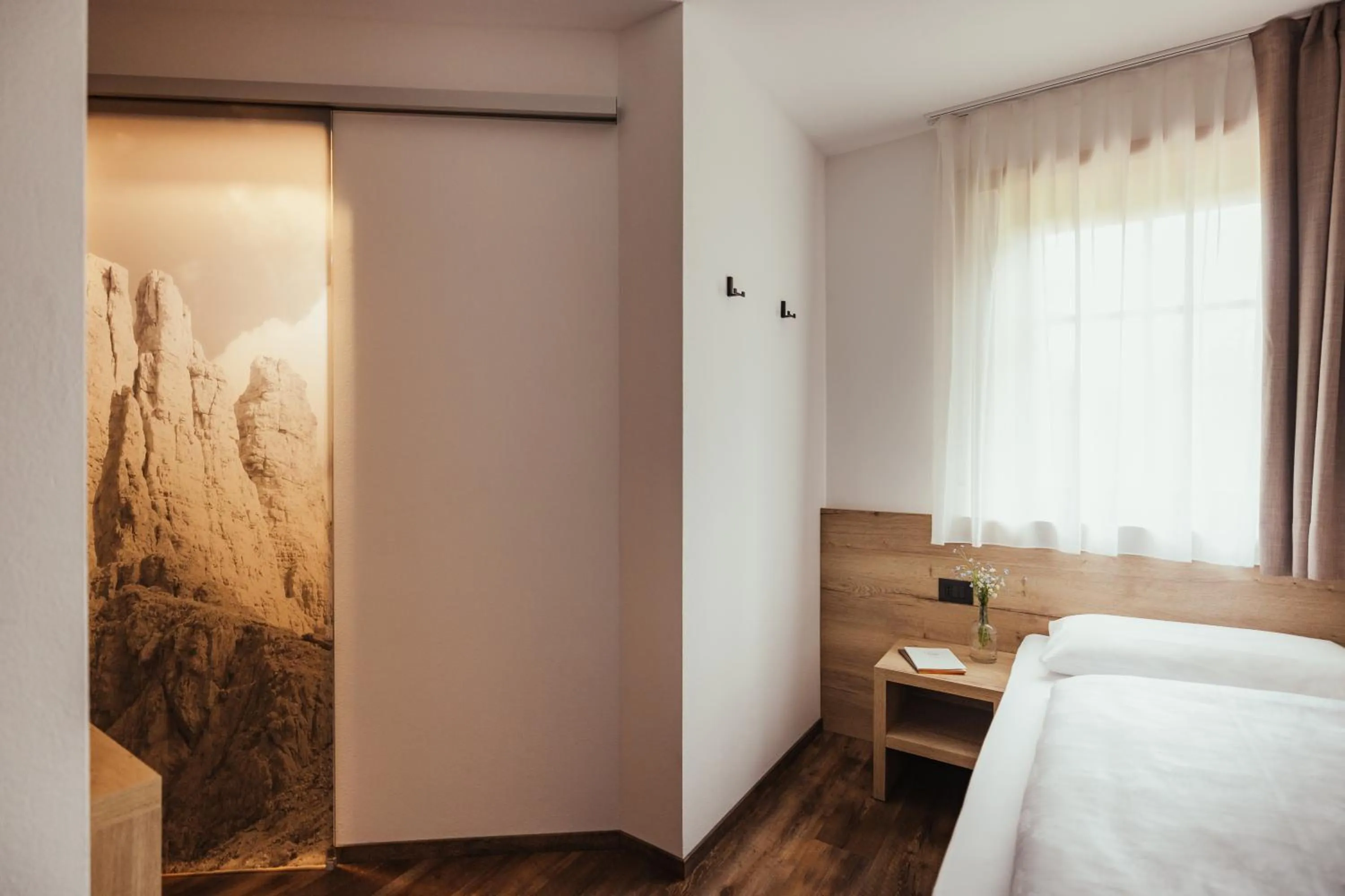 Bed in Hotel Leonhard