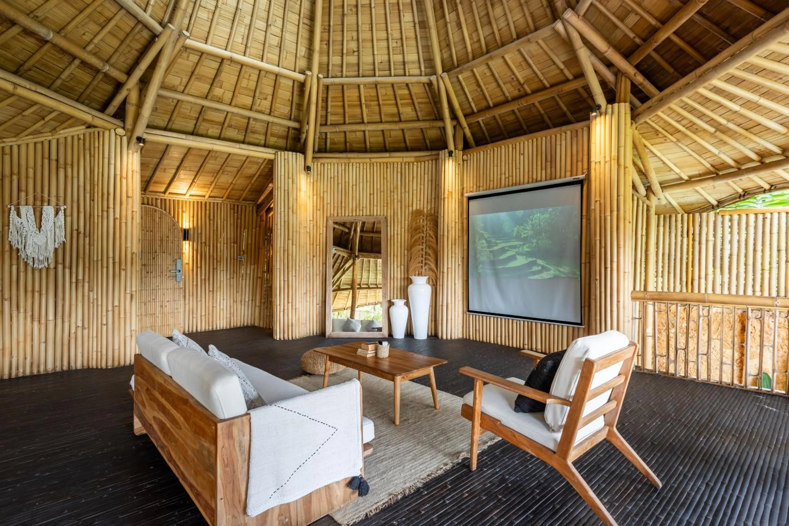 Living room in Eco Six Bali
