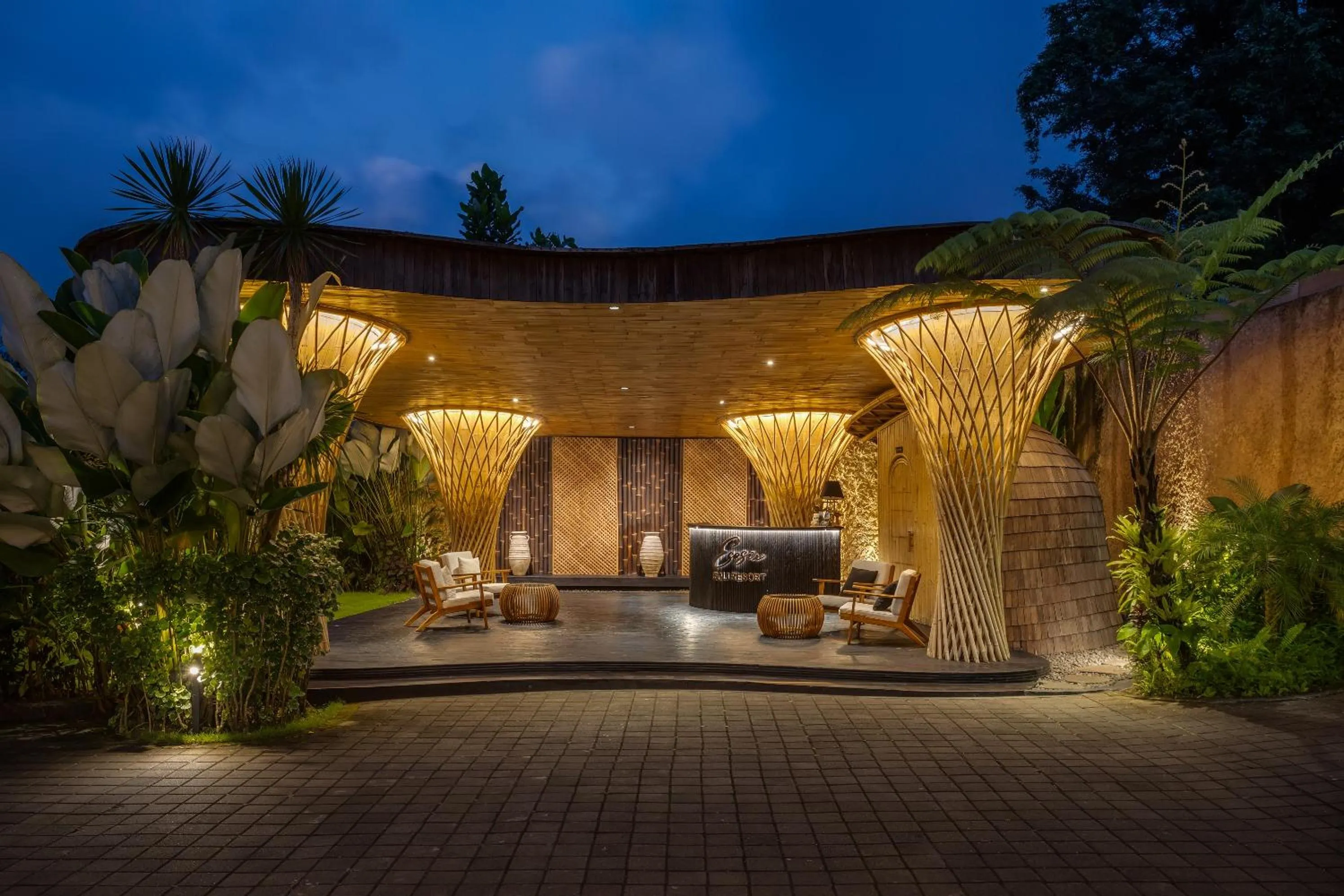 Lobby or reception in Eco Six Bali