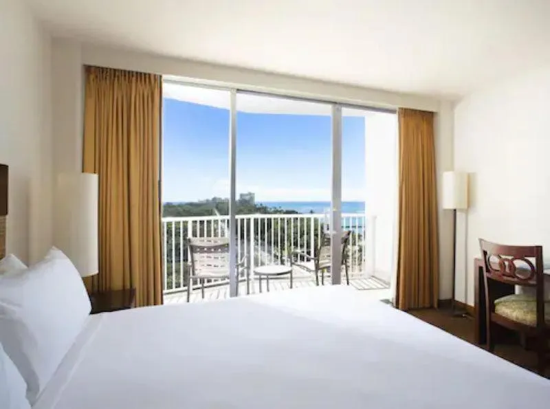 View (from property/room), Bed in Park Shore Waikiki