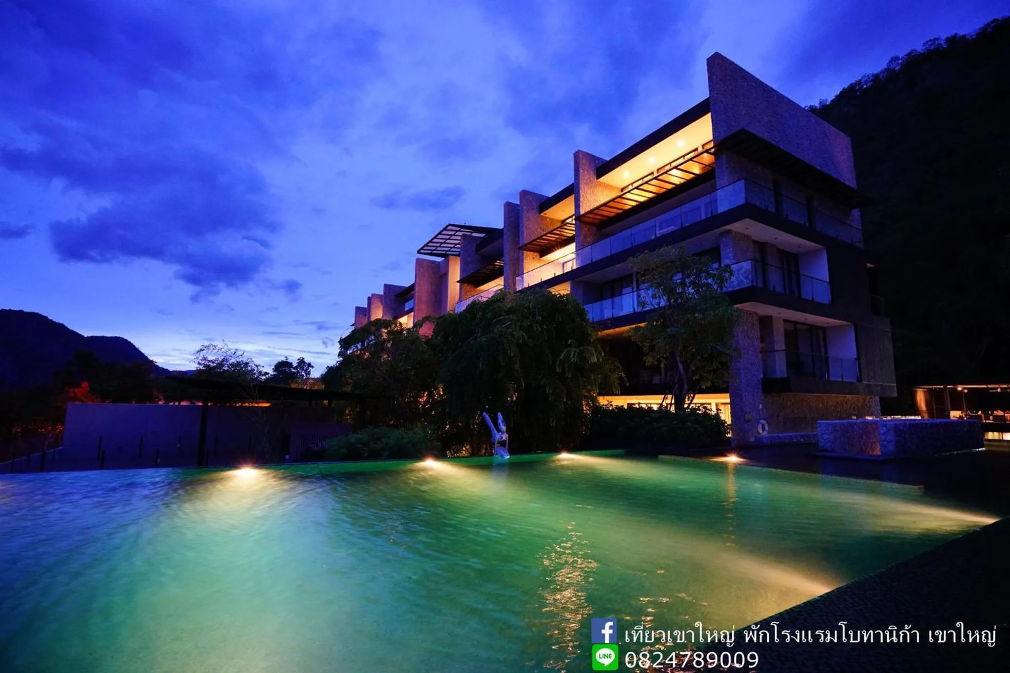 Swimming pool in Botanica Khaoyai Condotel