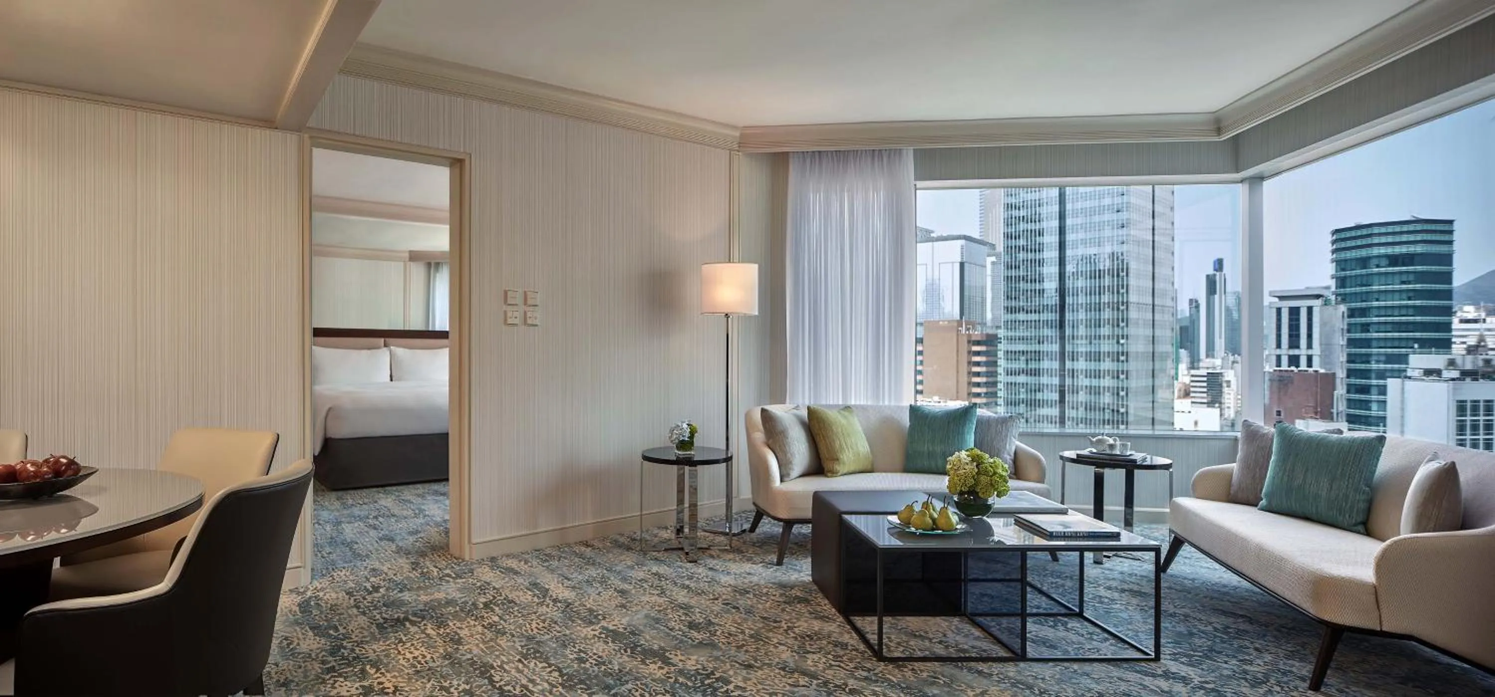 Living room in JW Marriott Hotel Hong Kong