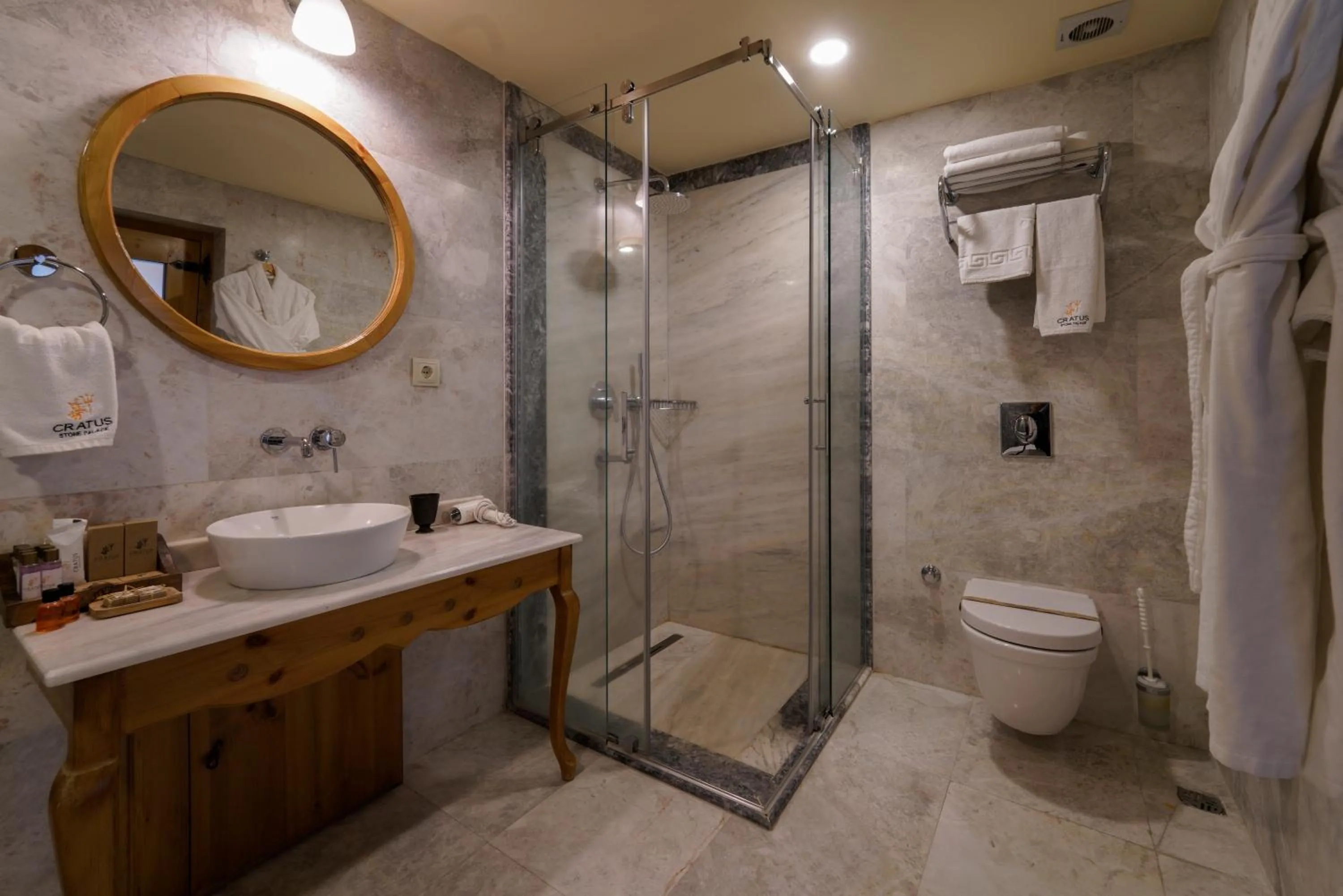 Shower in Cratus Stone Palace