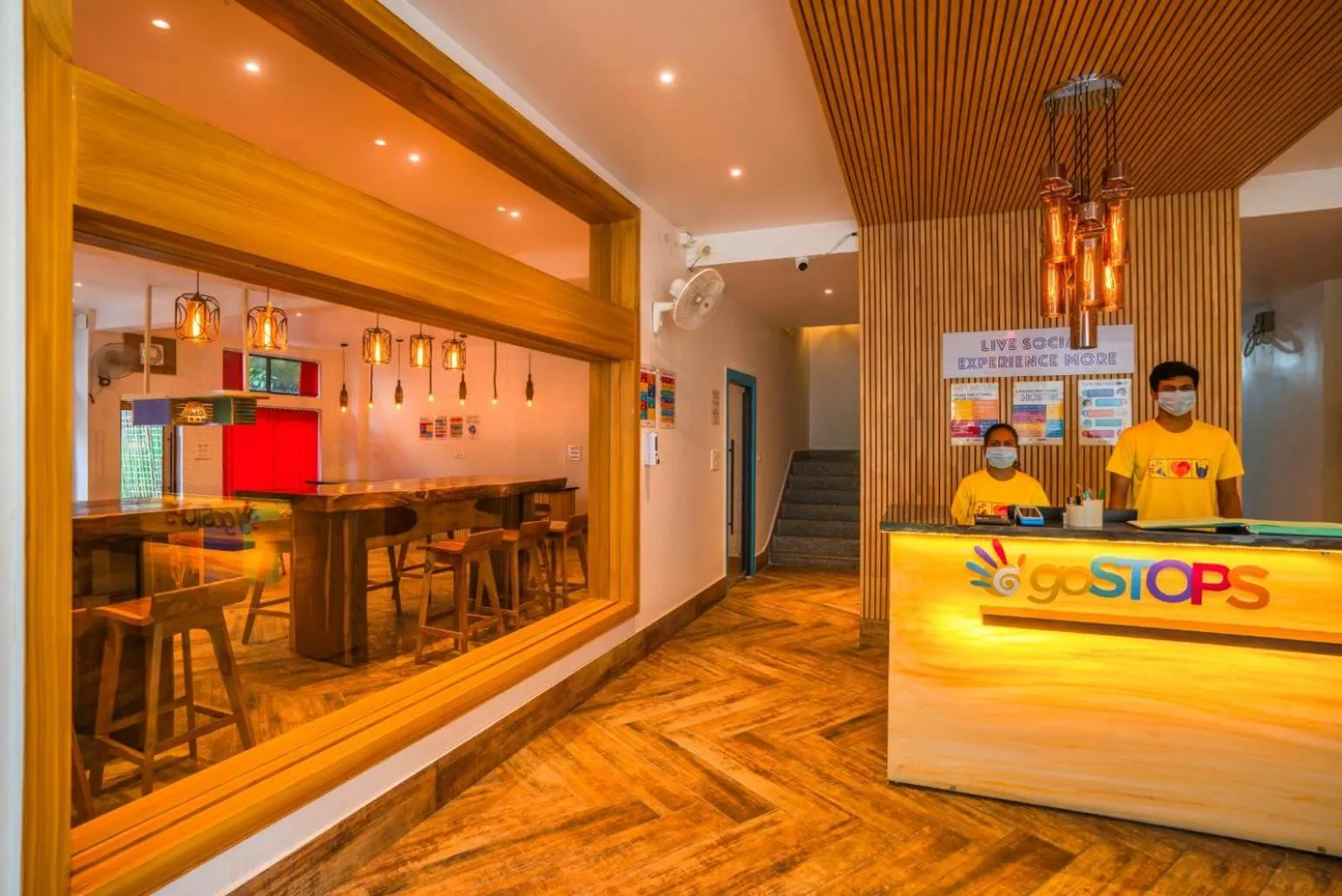 Lobby or reception in goSTOPS Rishikesh, Lakshman Jhula