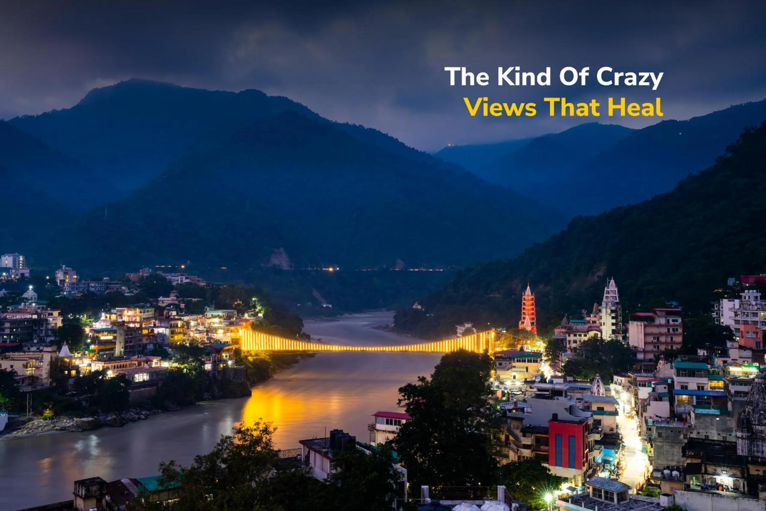 View (from property/room) in goSTOPS Rishikesh, Lakshman Jhula