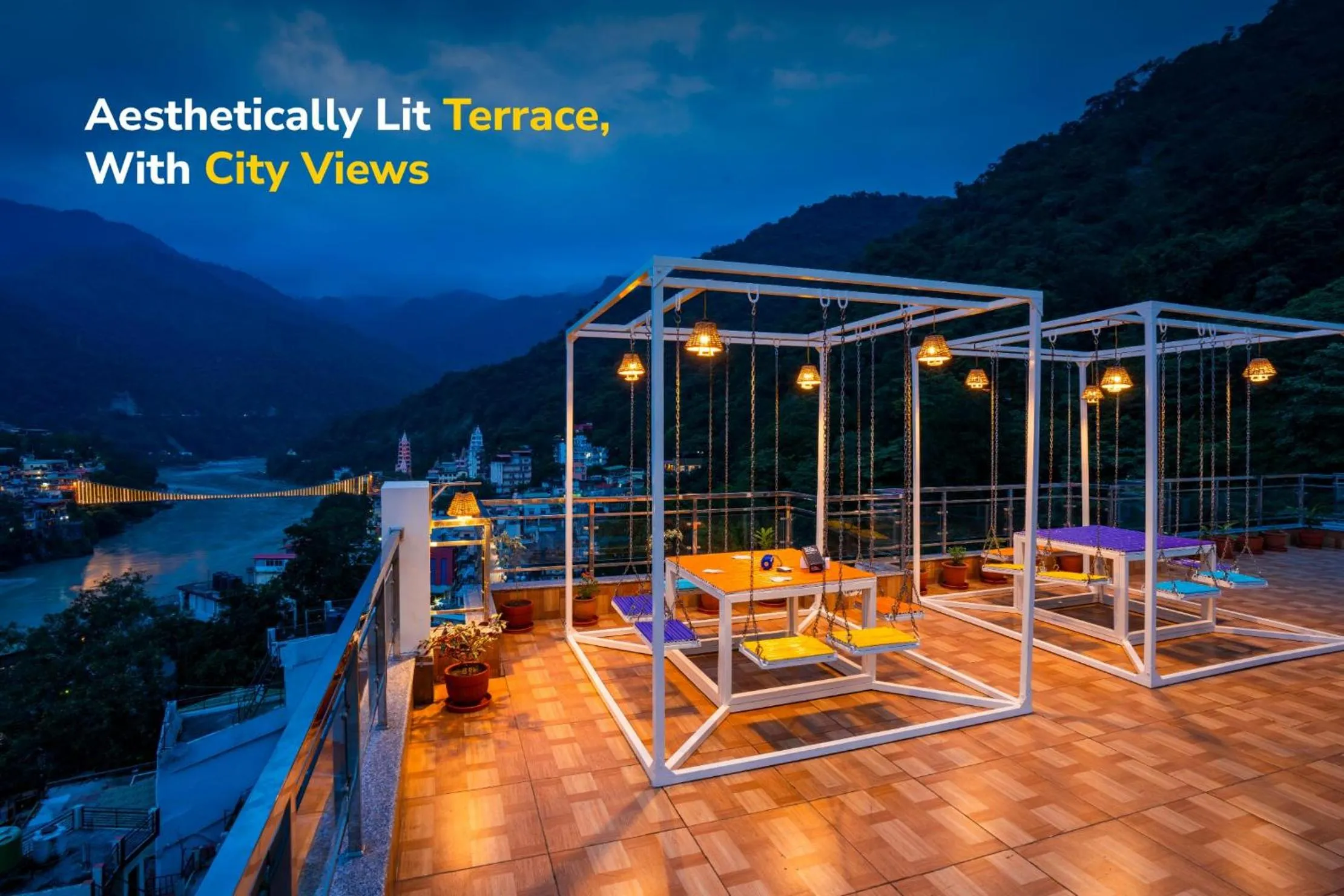 View (from property/room) in goSTOPS Rishikesh, Lakshman Jhula