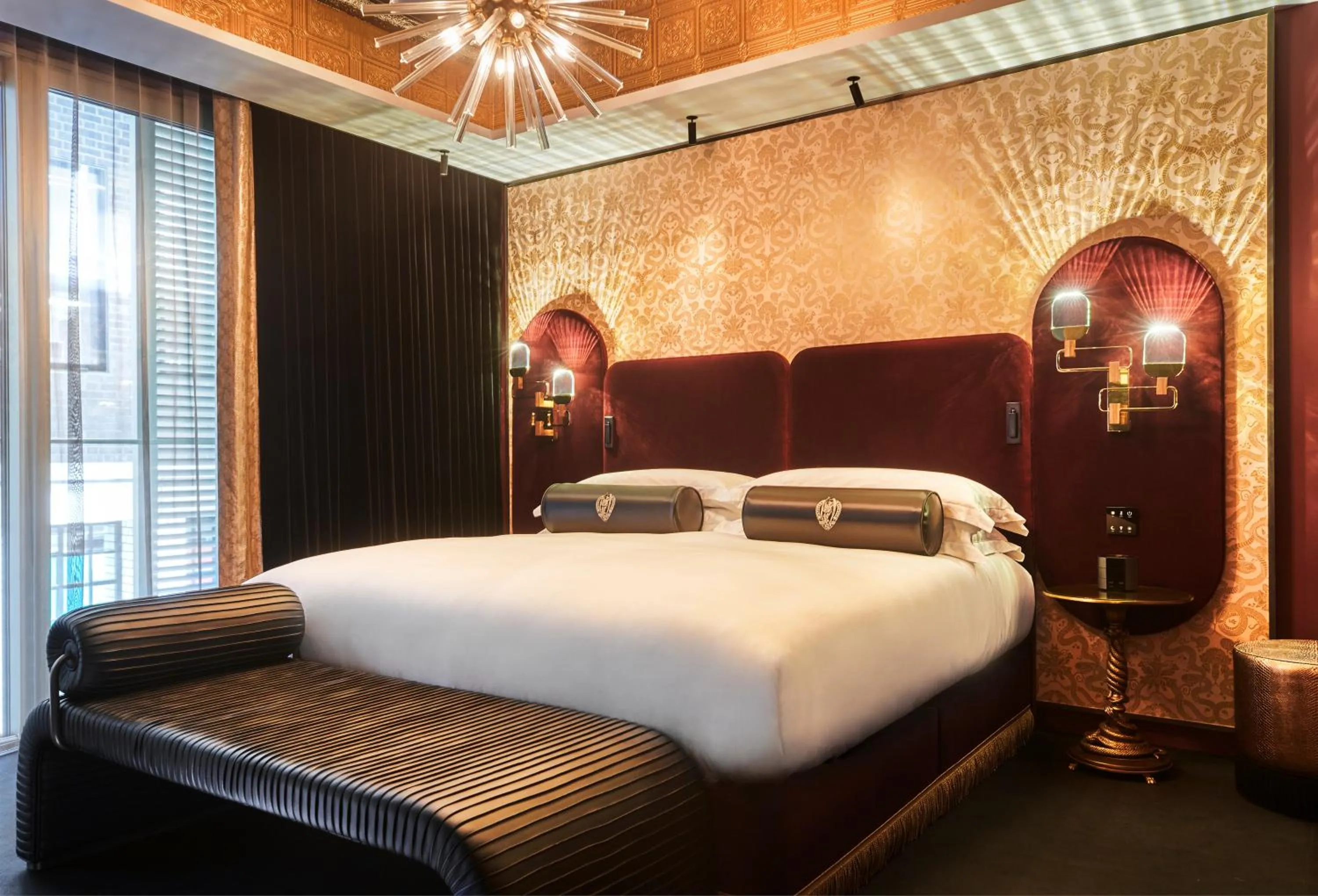 Bed in Chateau Denmark London