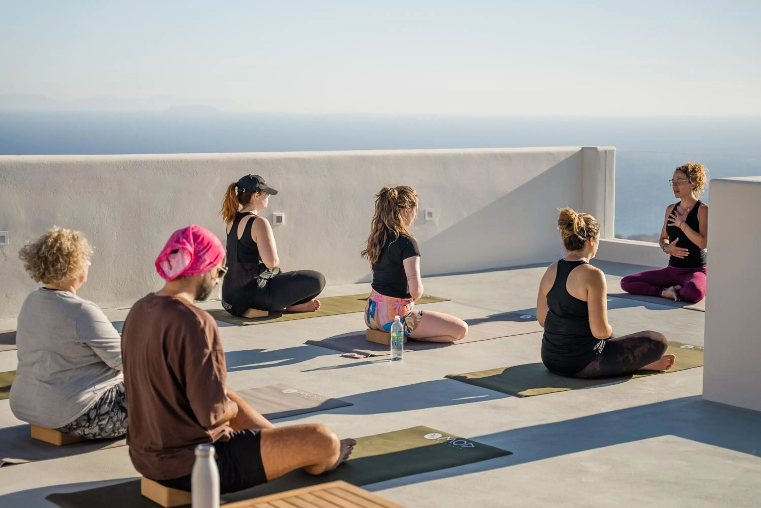 Balcony/Terrace in Mod Santorini Vegan Accommodation